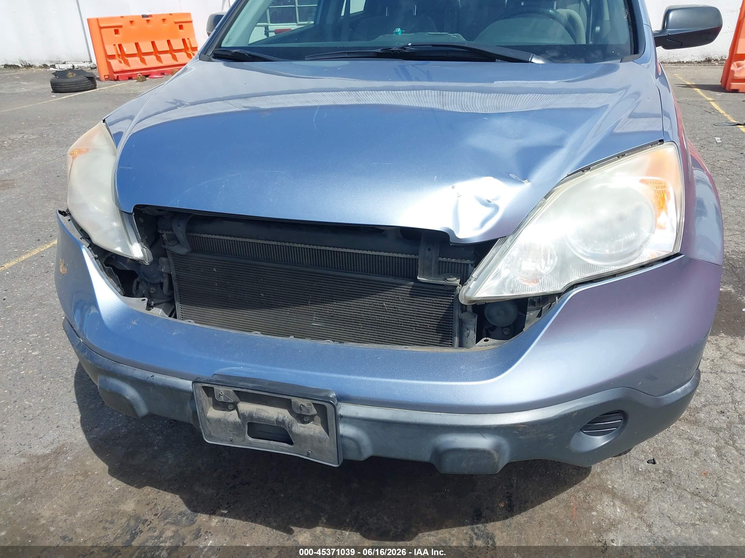 2007 Honda Cr-v Lx Light Blue vin: JHLRE483X7C119412