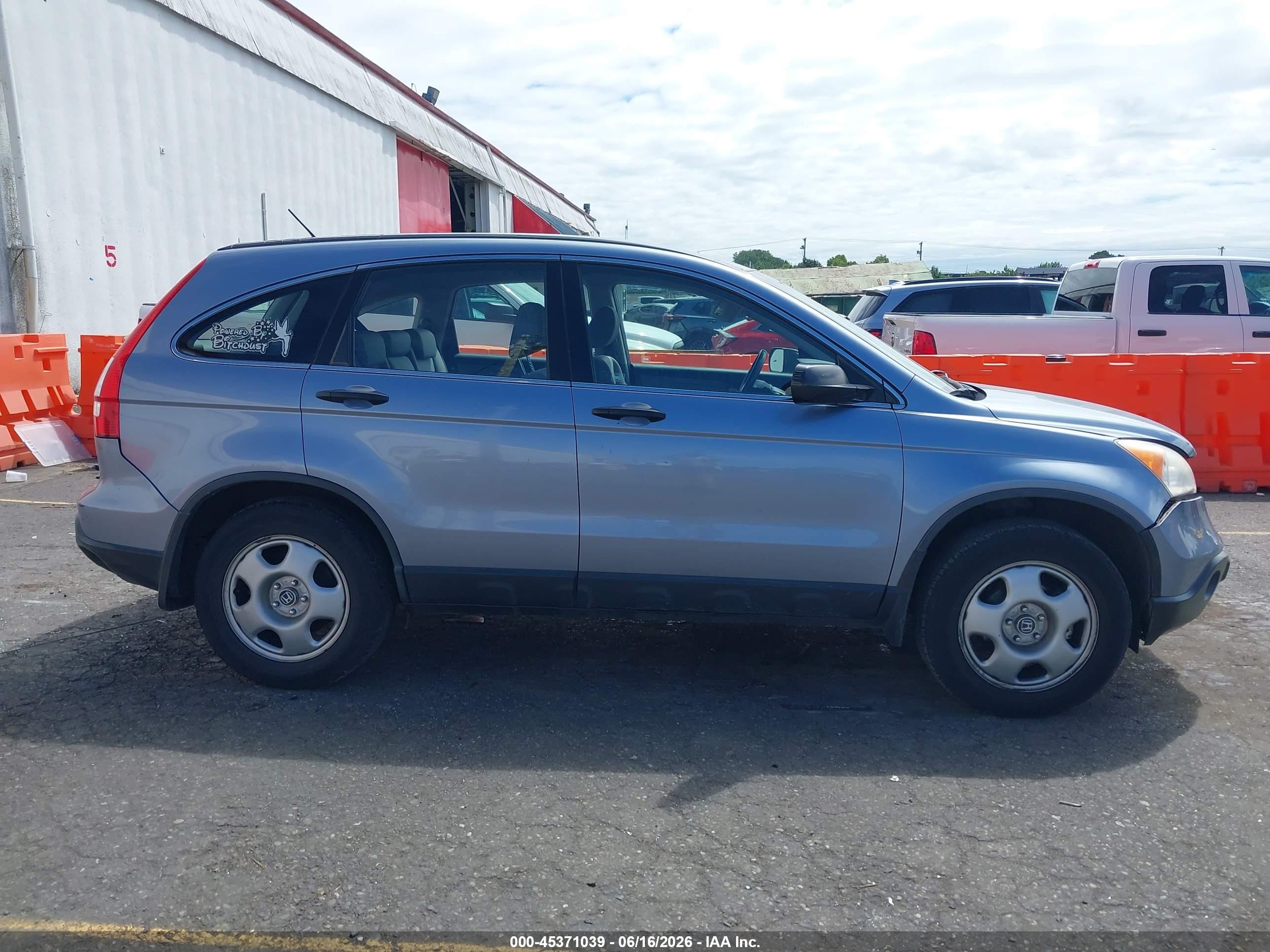 2007 Honda Cr-v Lx Light Blue vin: JHLRE483X7C119412