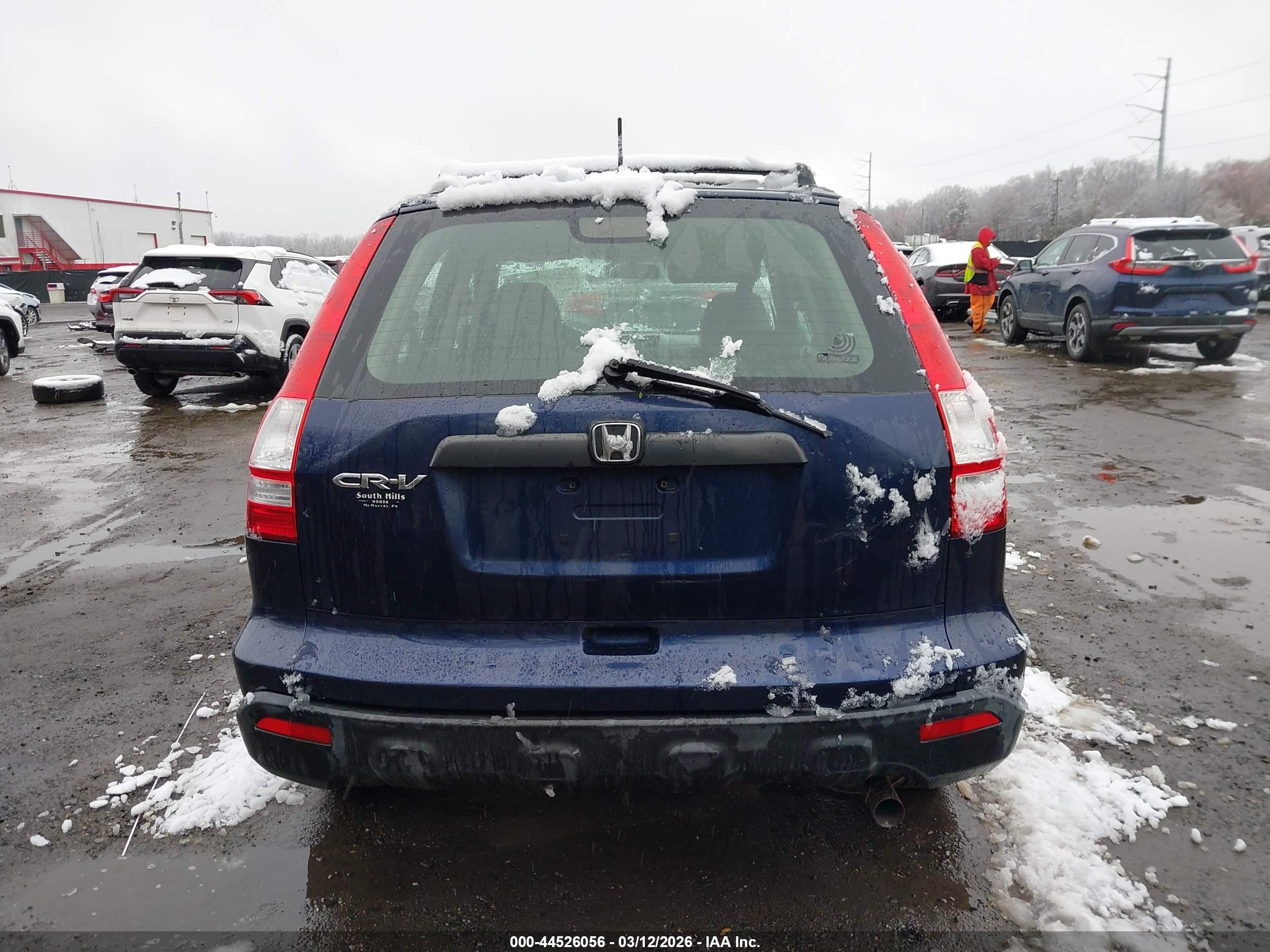 2008 Honda Cr-v Lx Синий vin: JHLRE483X8C000728