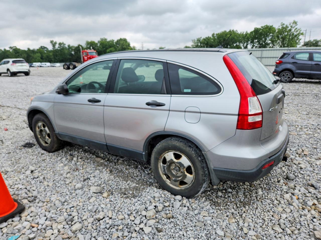 2008 Honda Cr-v Lx Silver vin: JHLRE483X8C011843
