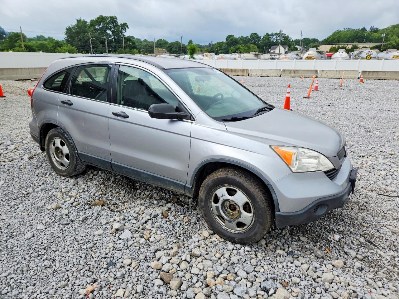 2008 Honda Cr-v Lx Silver vin: JHLRE483X8C011843