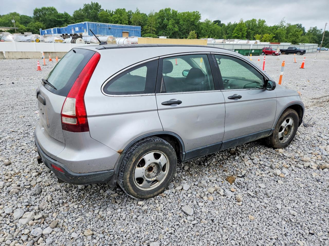 2008 Honda Cr-v Lx Silver vin: JHLRE483X8C011843