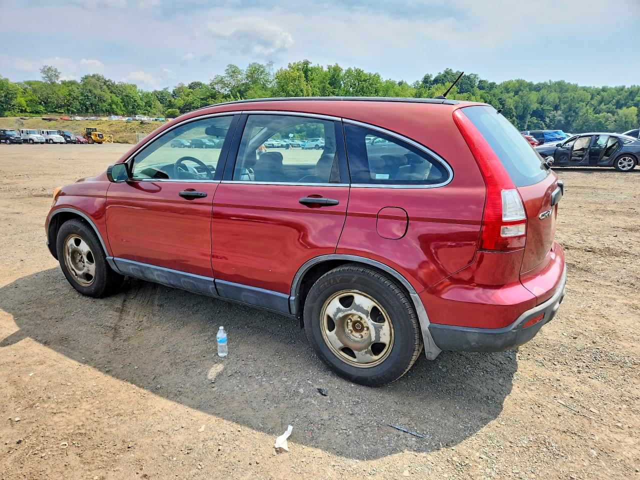 2008 Honda Cr-v Lx Burgundy vin: JHLRE483X8C012216