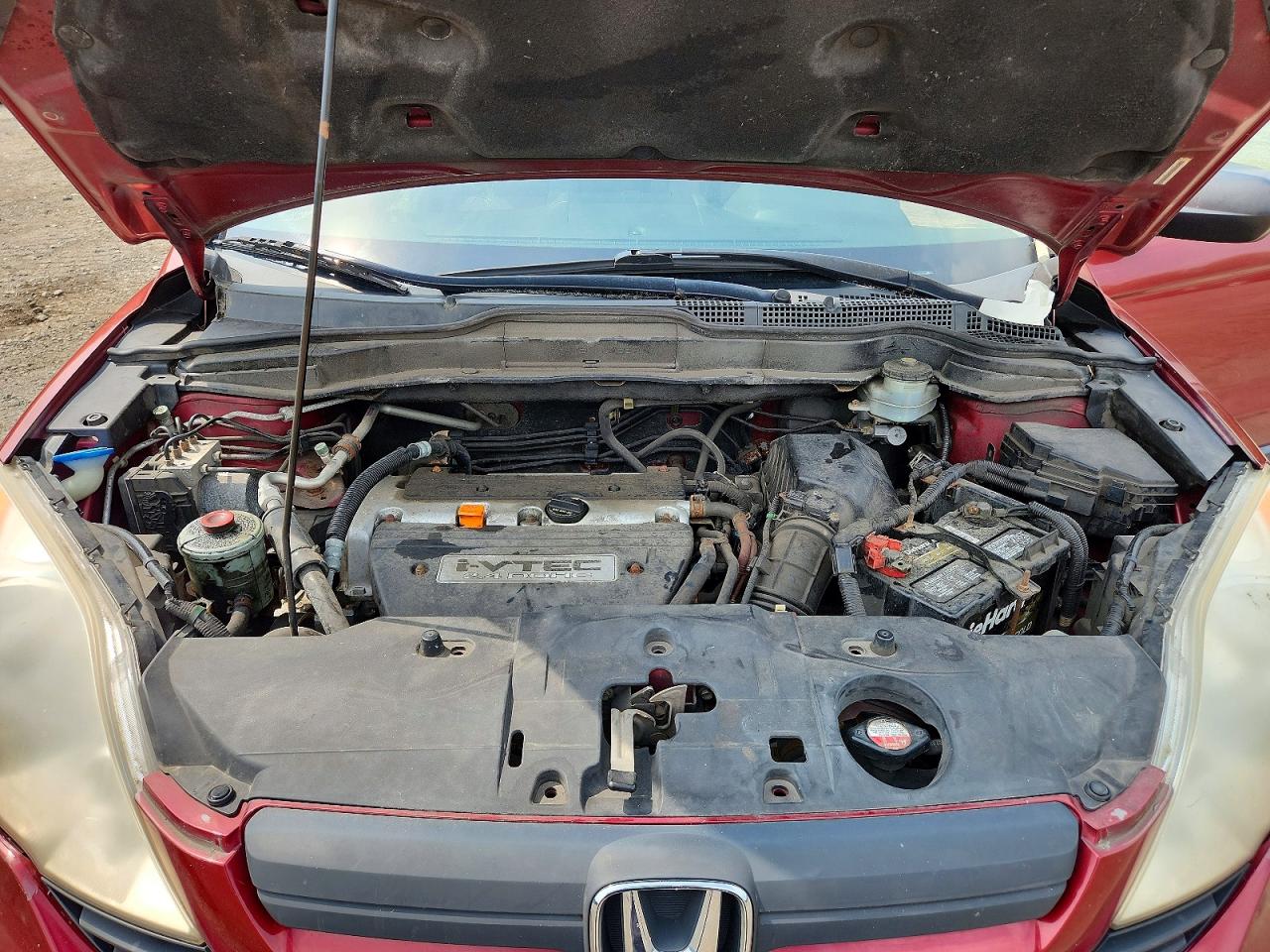 2008 Honda Cr-v Lx Burgundy vin: JHLRE483X8C012216