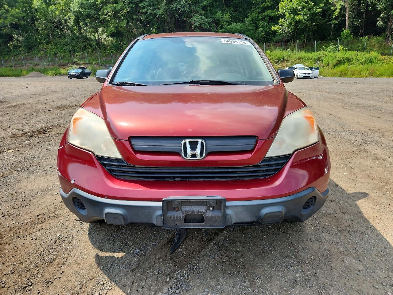 2008 Honda Cr-v Lx Burgundy vin: JHLRE483X8C012216