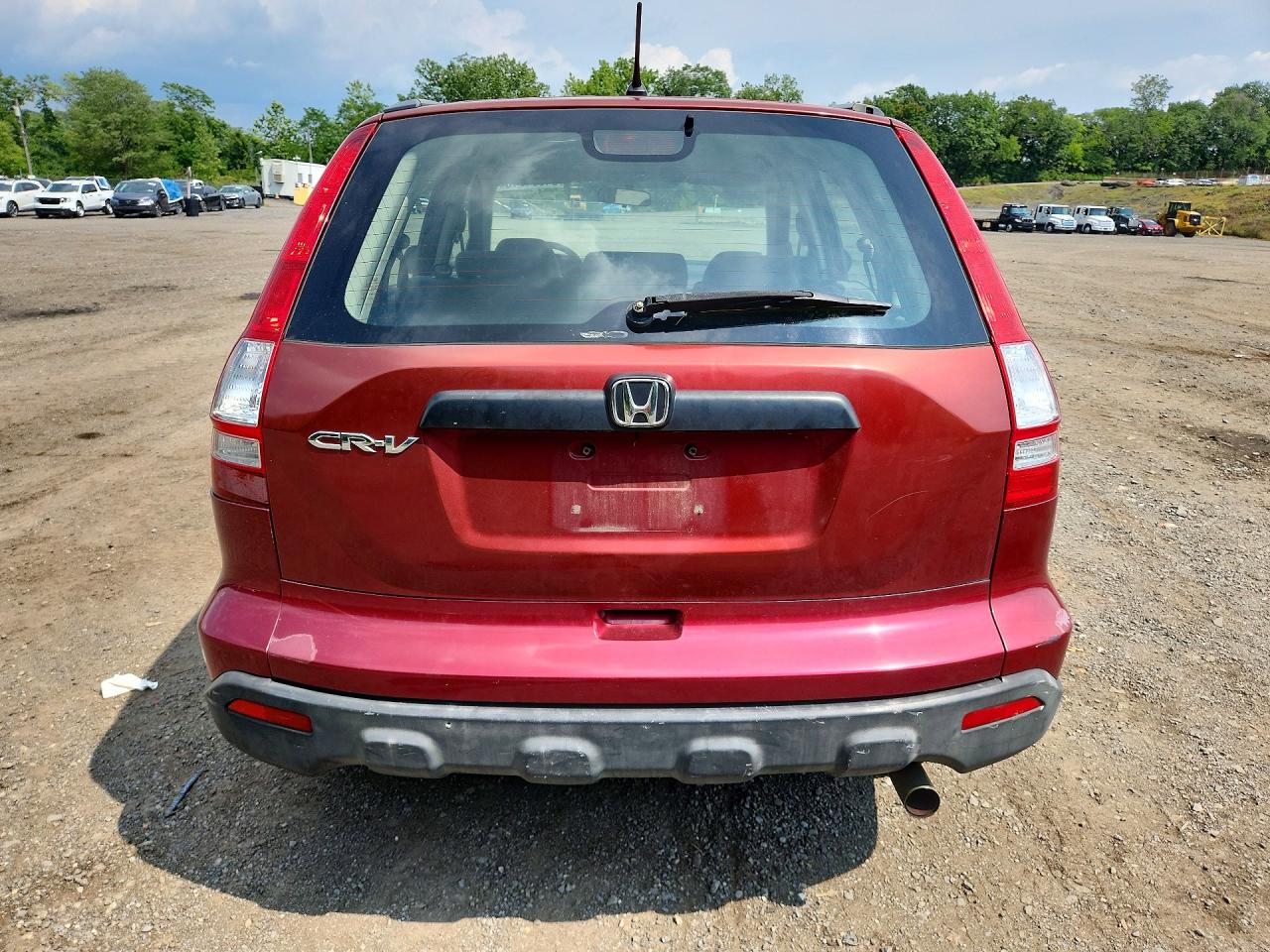 2008 Honda Cr-v Lx Burgundy vin: JHLRE483X8C012216
