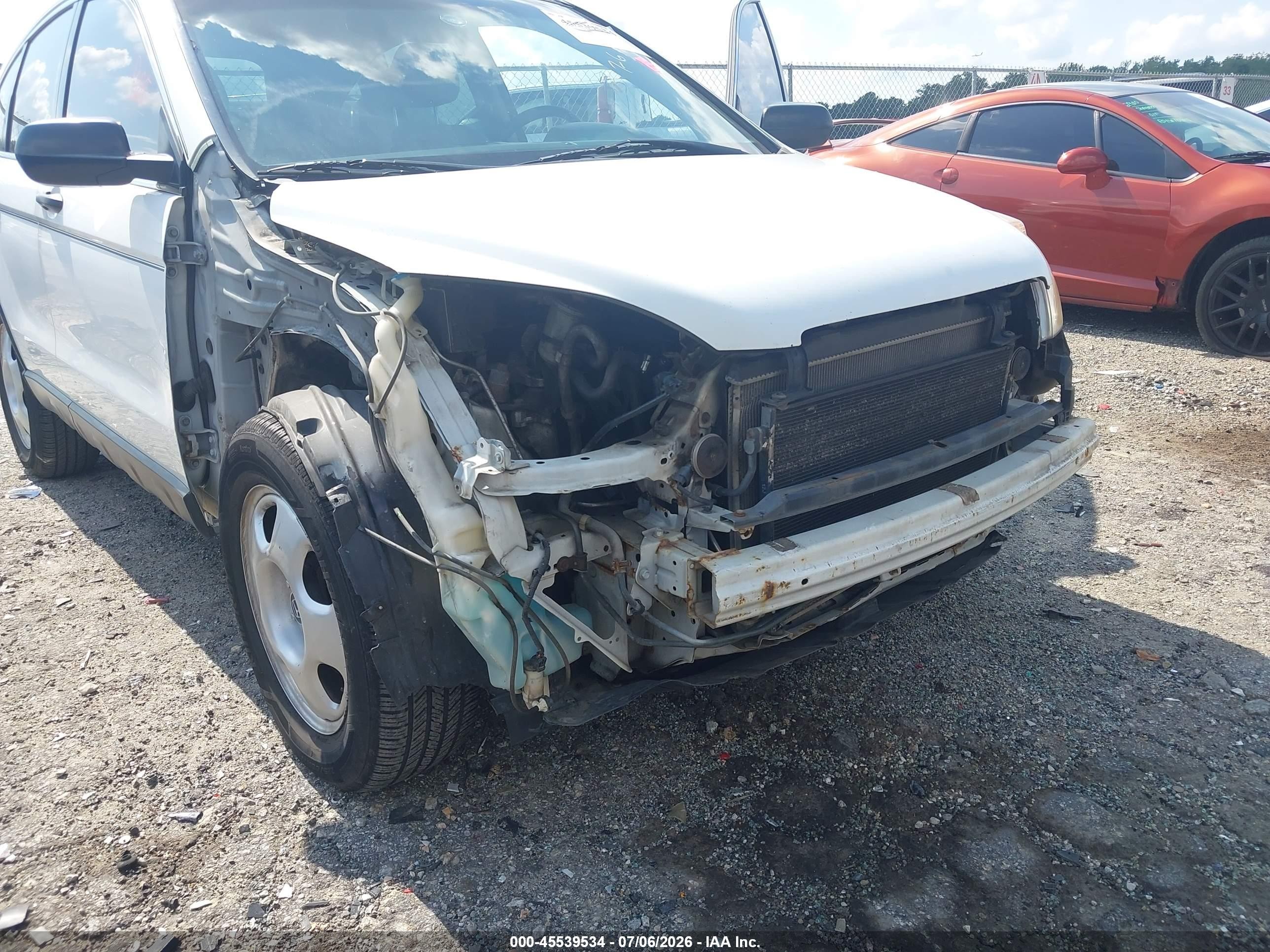2008 Honda Cr-v Lx Белый vin: JHLRE483X8C037472