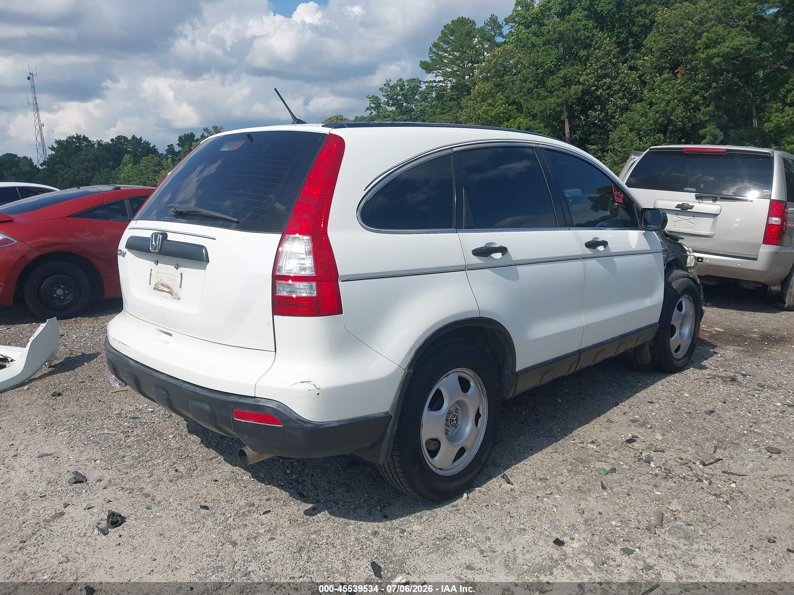 2008 Honda Cr-v Lx Белый vin: JHLRE483X8C037472