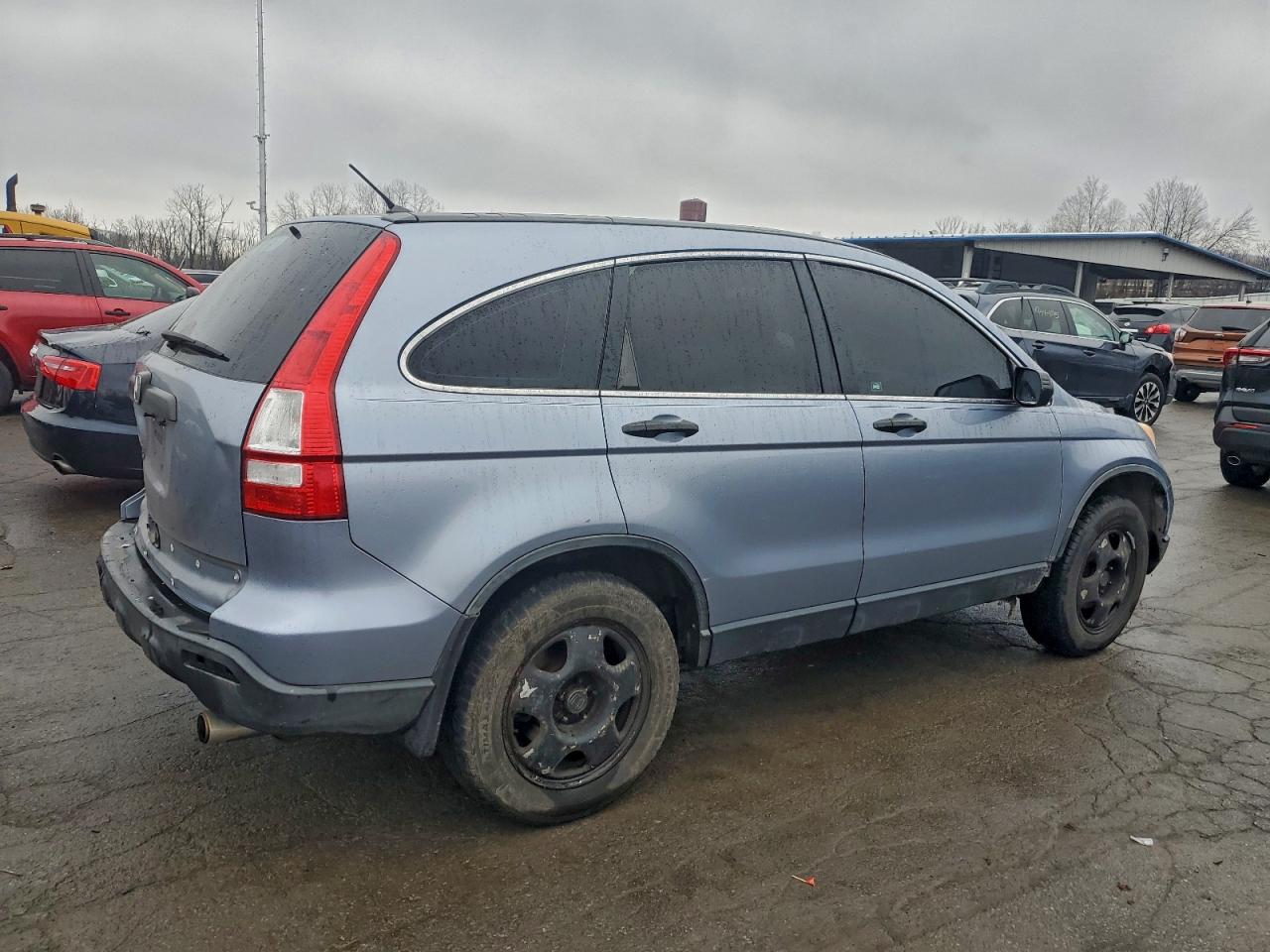 2008 Honda Cr-v Lx Blue vin: JHLRE483X8C055308