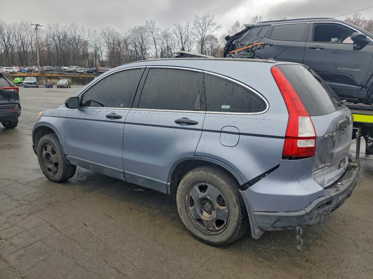 2008 Honda Cr-v Lx Blue vin: JHLRE483X8C055308