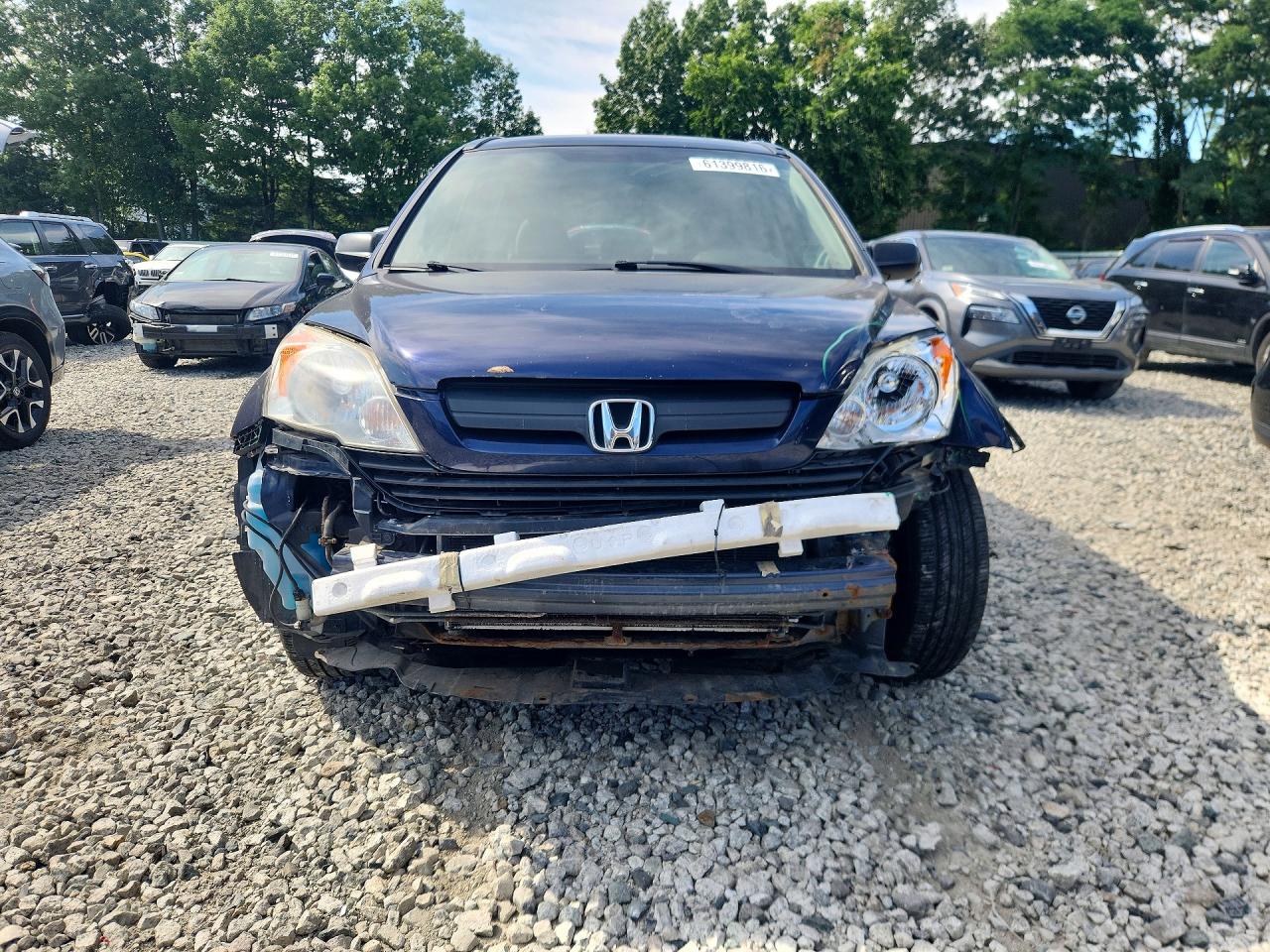 2008 Honda Cr-v Lx Blue vin: JHLRE483X8C060136