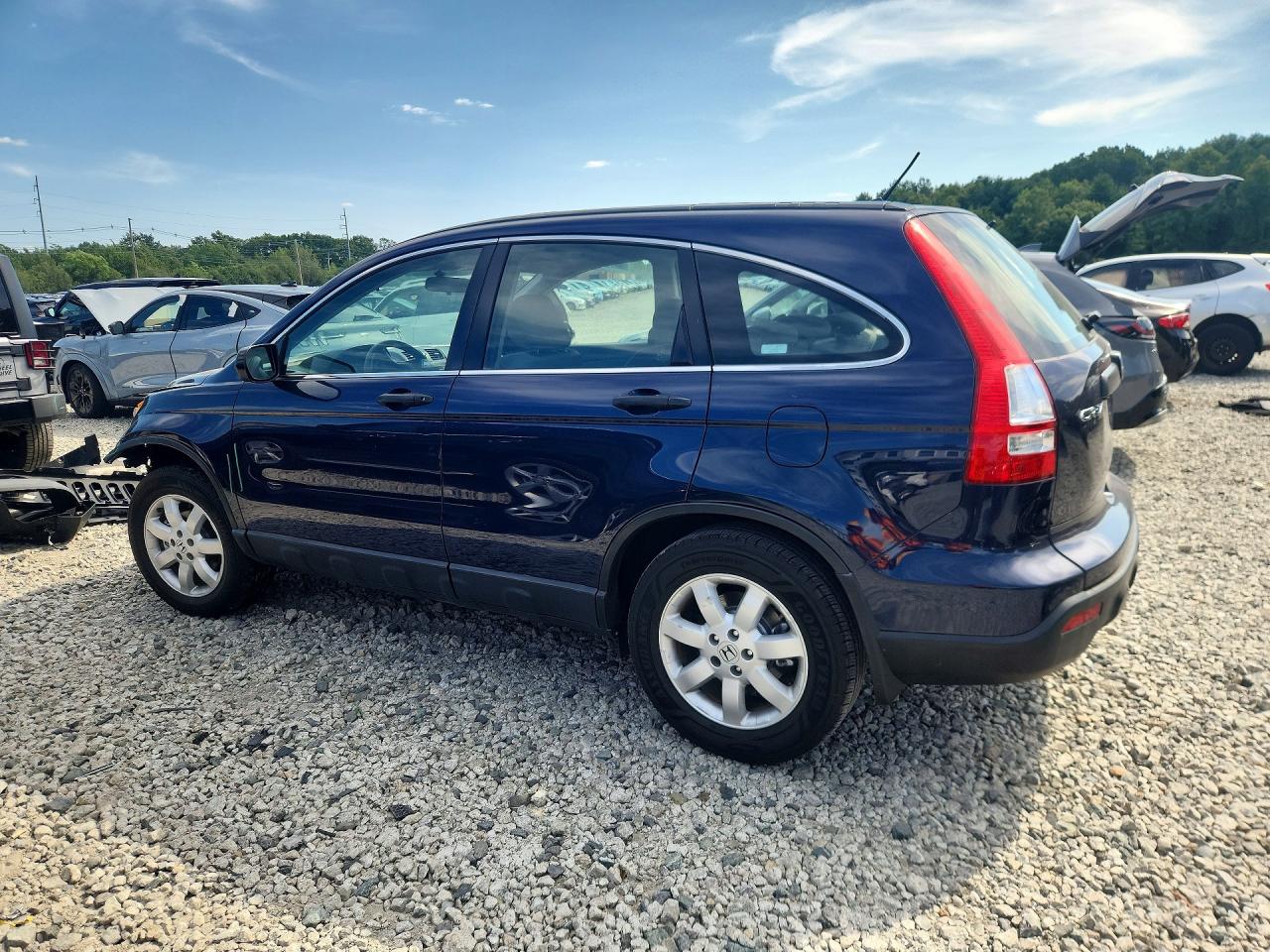 2008 Honda Cr-v Lx Blue vin: JHLRE483X8C060136