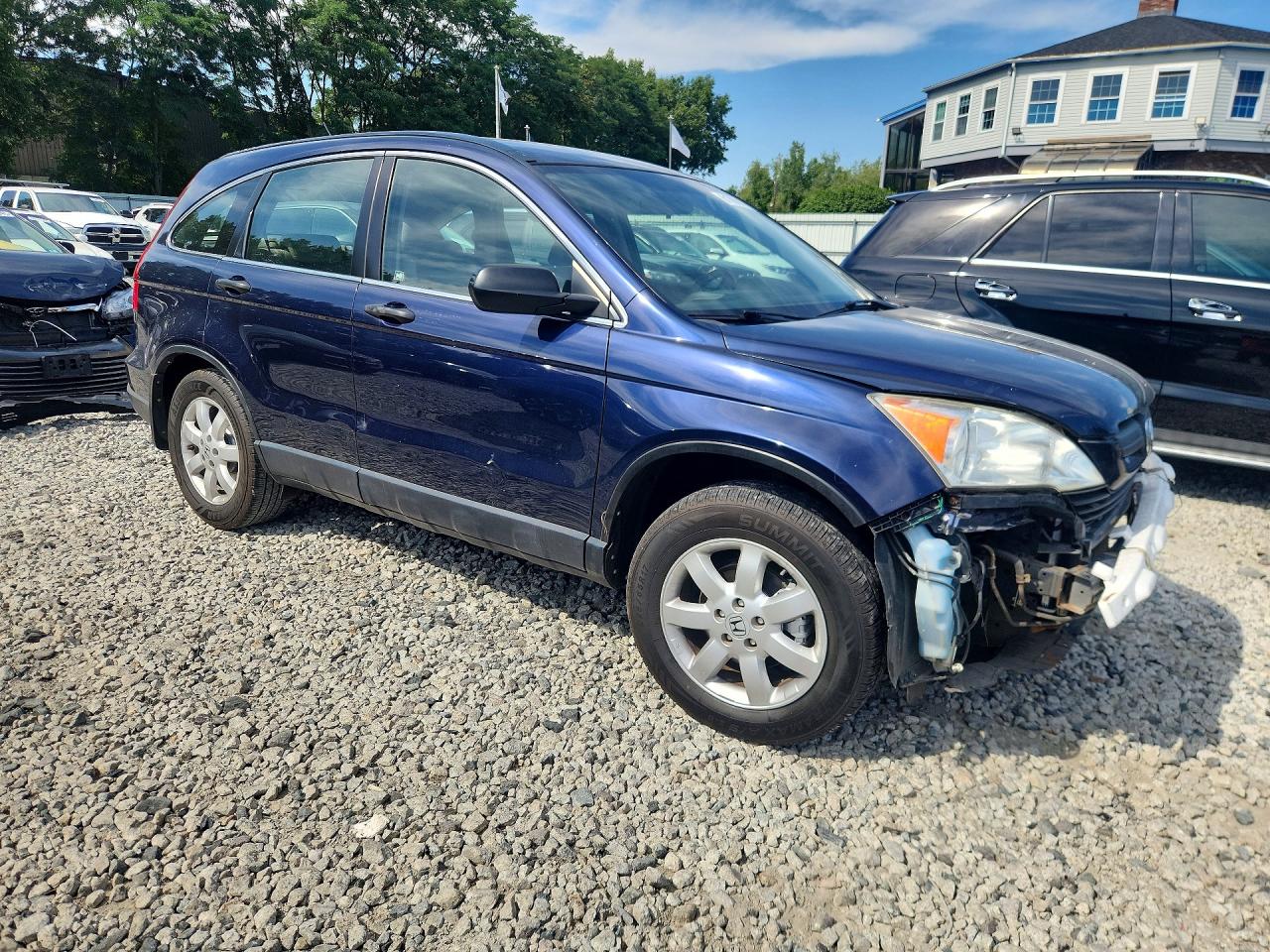 2008 Honda Cr-v Lx Blue vin: JHLRE483X8C060136
