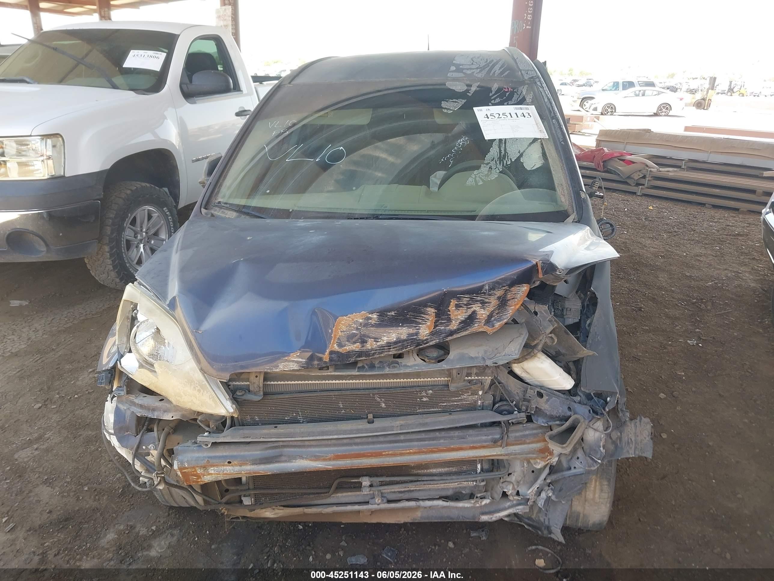 2009 Honda Cr-v Lx Blue vin: JHLRE483X9C018213