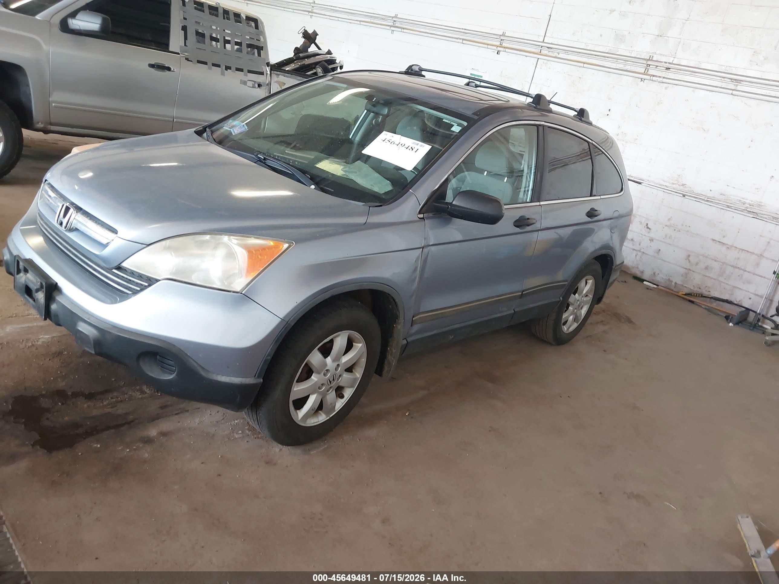 2007 Honda Cr-v Ex Silver vin: JHLRE48507C013018
