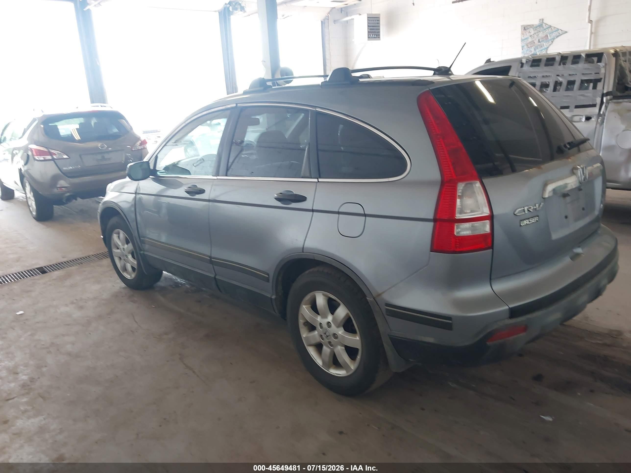 2007 Honda Cr-v Ex Silver vin: JHLRE48507C013018