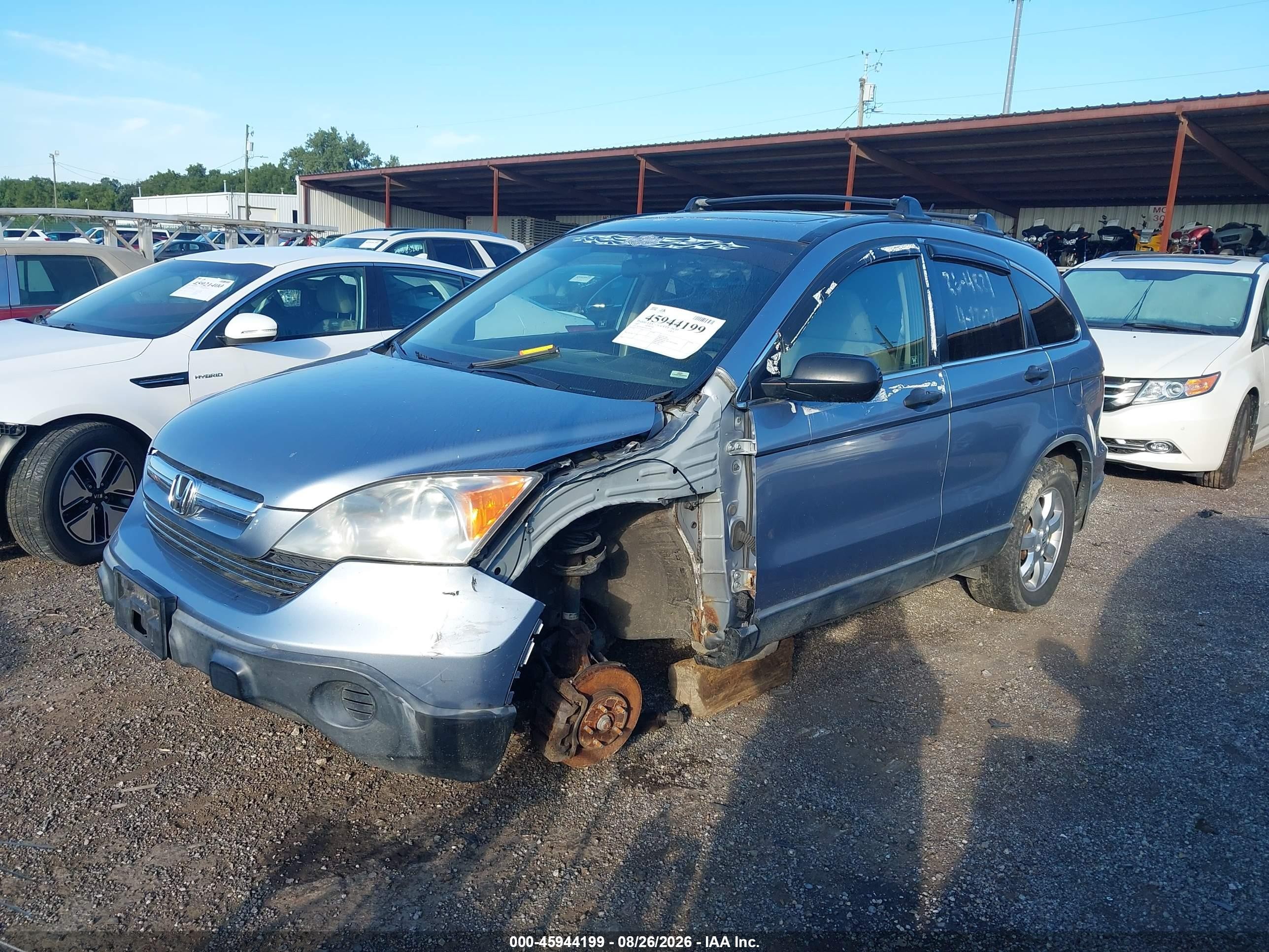 2007 Honda Cr-v Ex Blue vin: JHLRE48507C023936