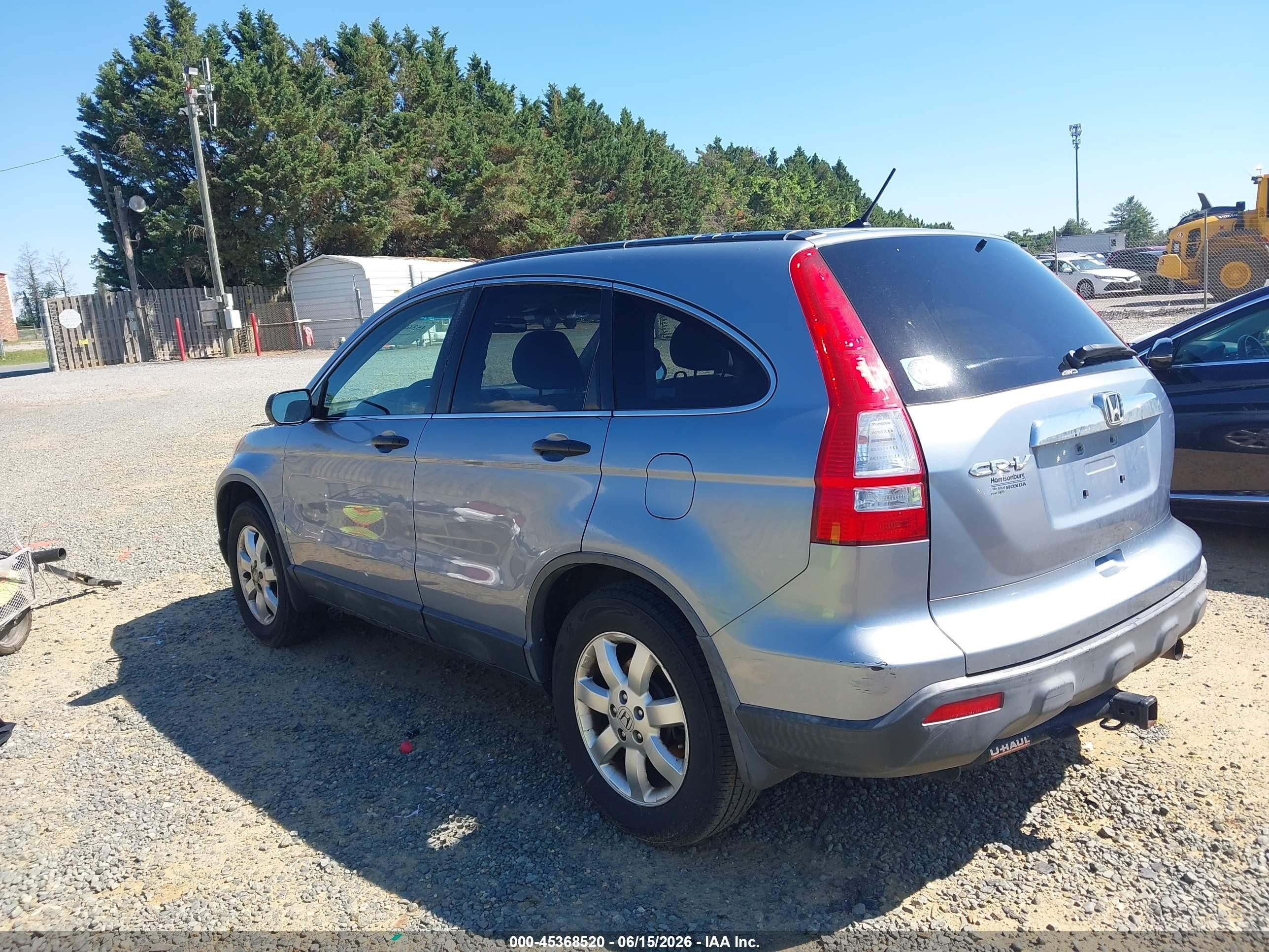 2007 Honda Cr-v Ex Blue vin: JHLRE48507C028408