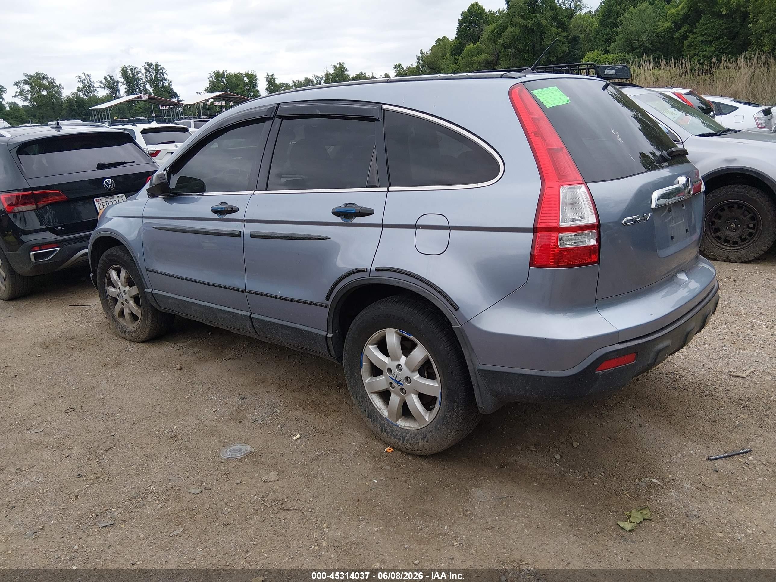 2007 Honda Cr-v Ex Light Blue vin: JHLRE48507C030420