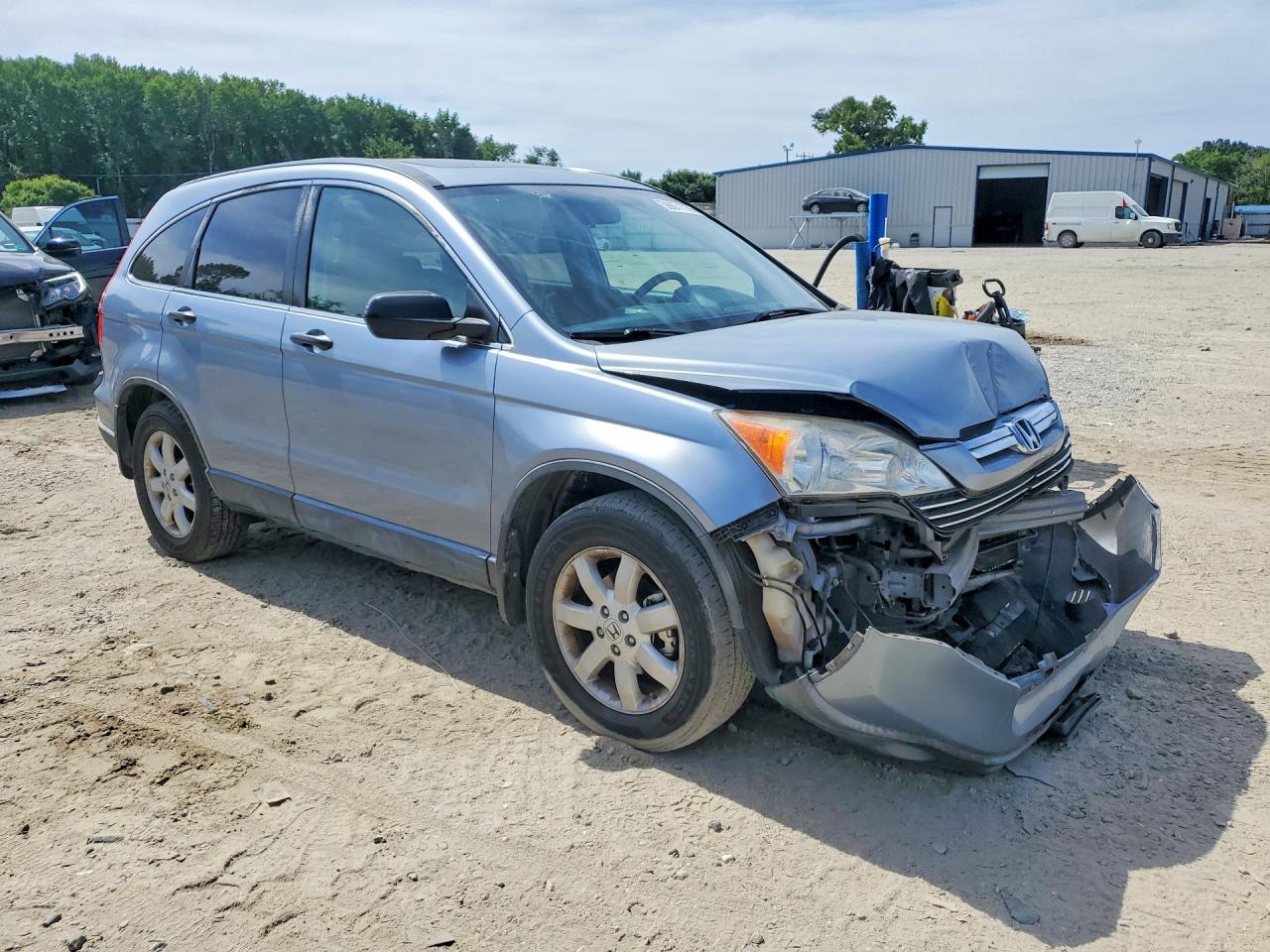 2007 Honda Cr-v Ex Blue vin: JHLRE48507C044544