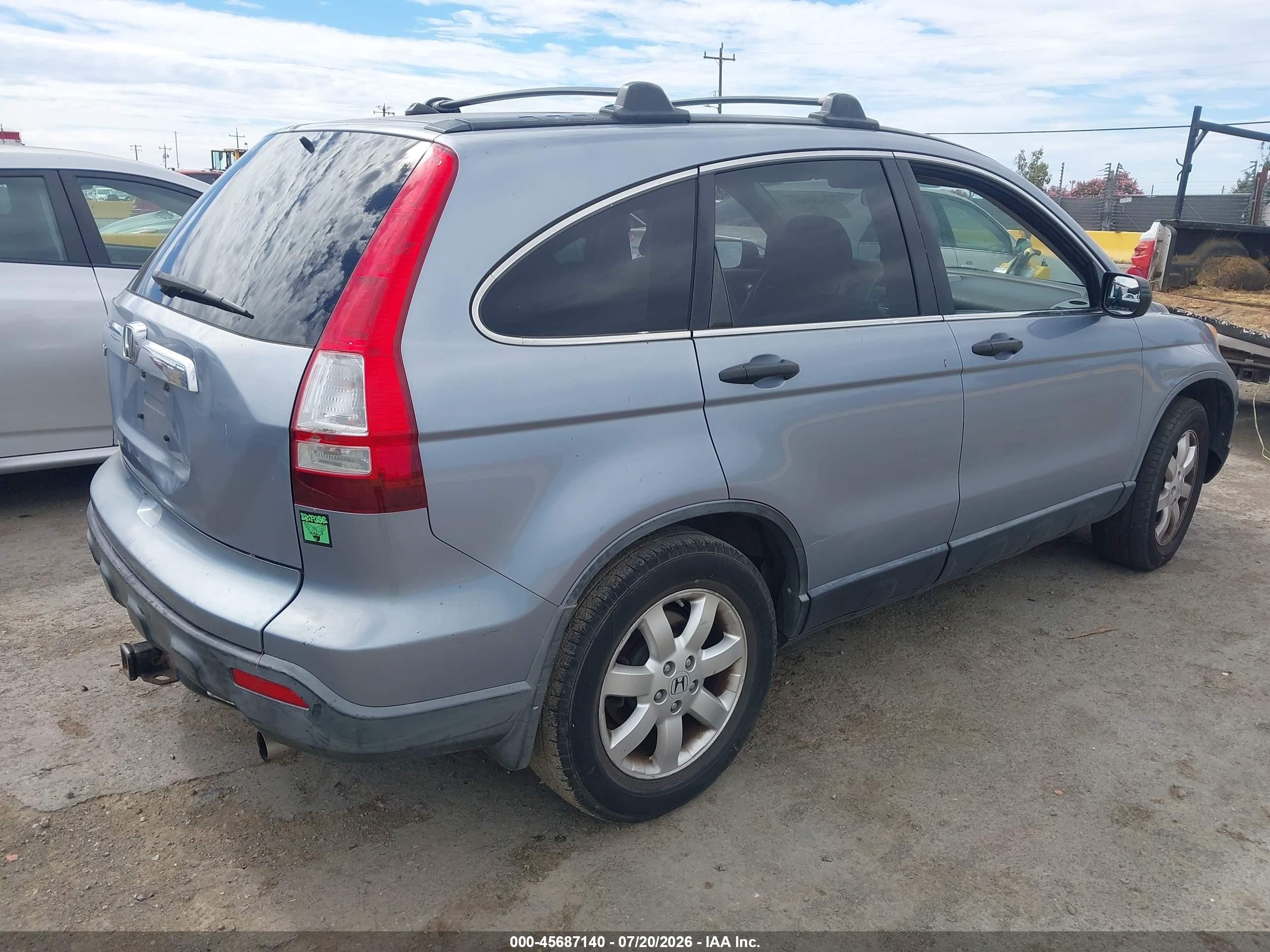 2008 Honda Cr-v Ex Blue vin: JHLRE48508C054721