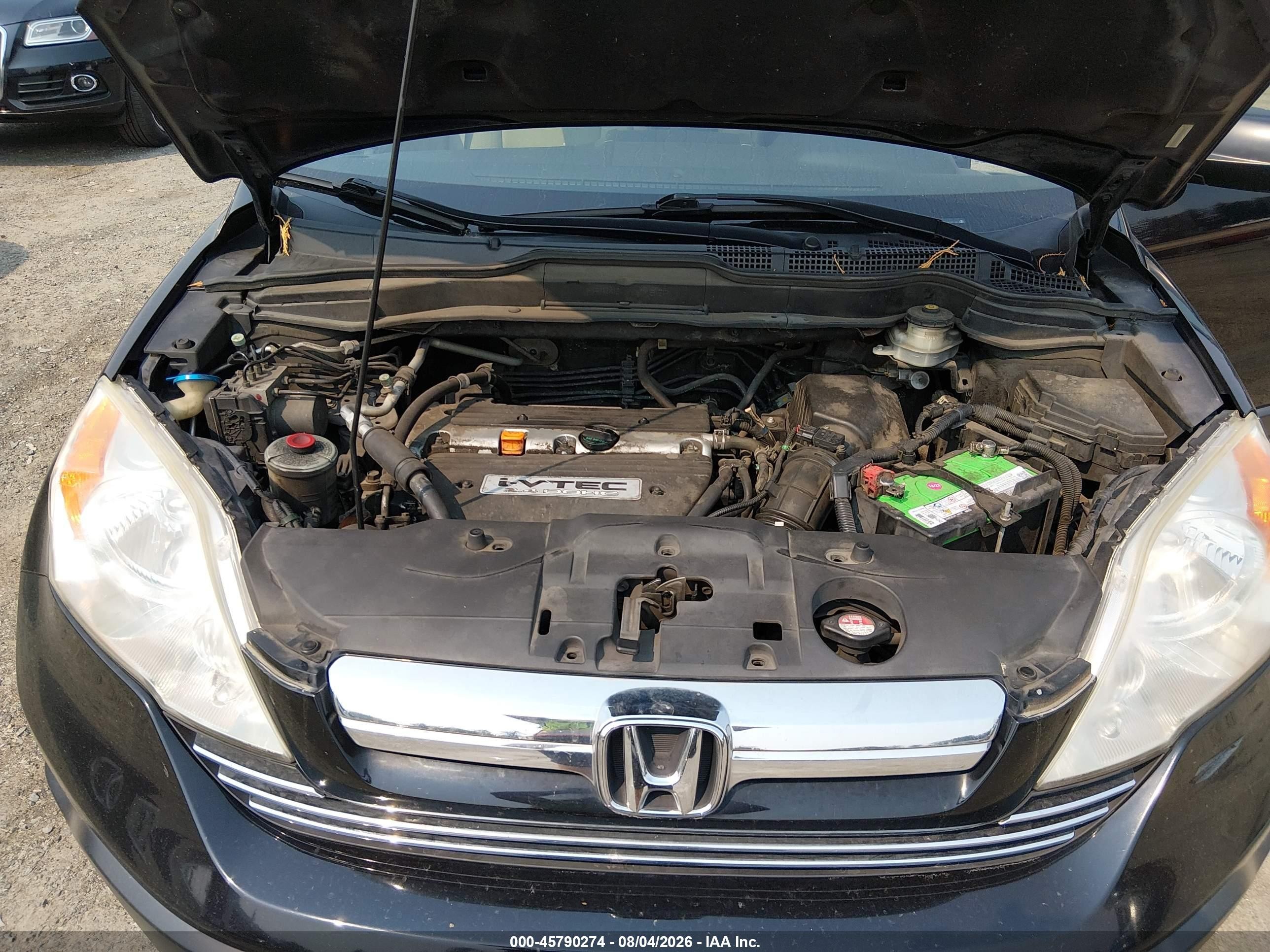 2008 Honda Cr-v Ex Black vin: JHLRE48508C055237
