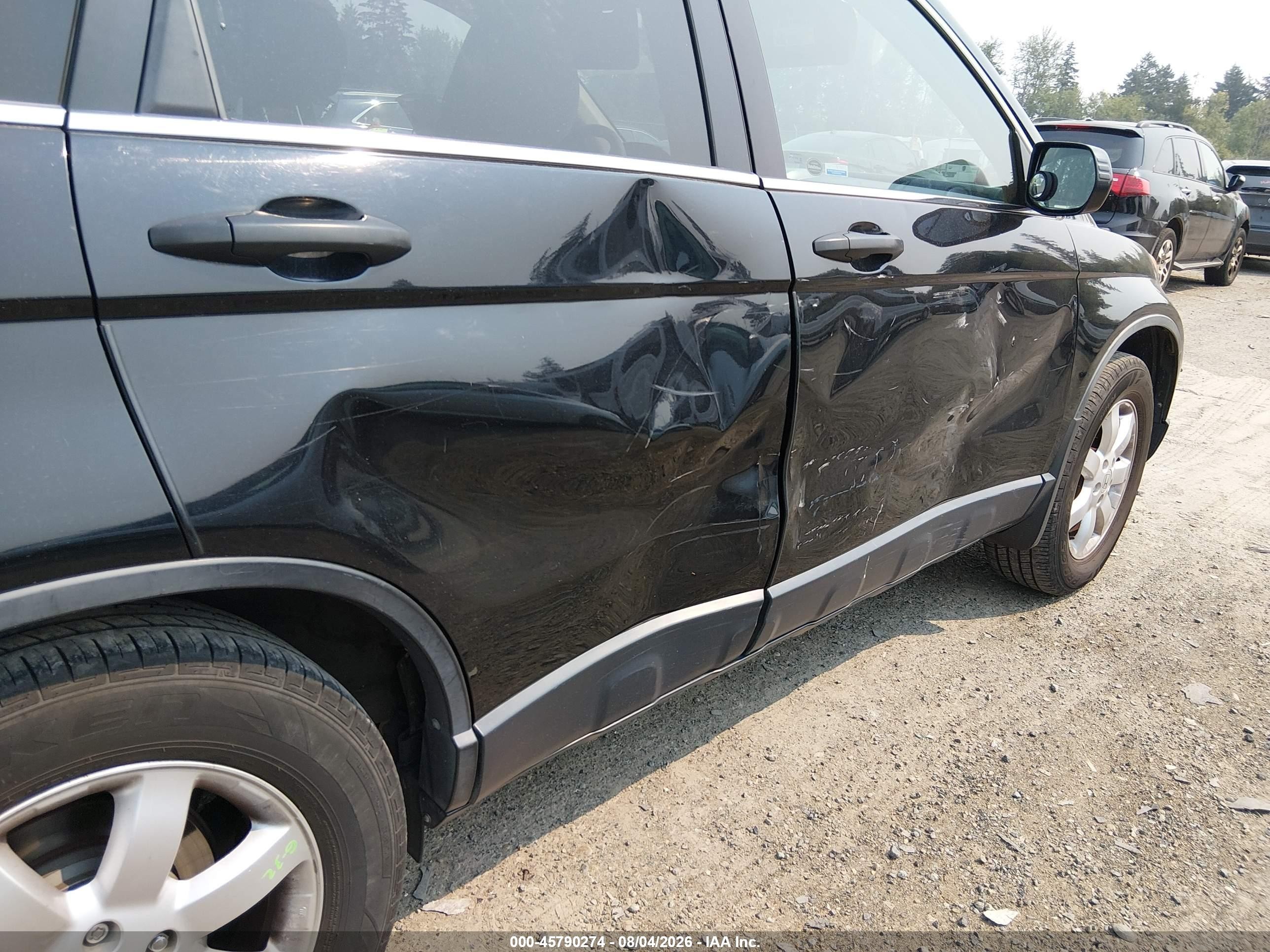 2008 Honda Cr-v Ex Black vin: JHLRE48508C055237