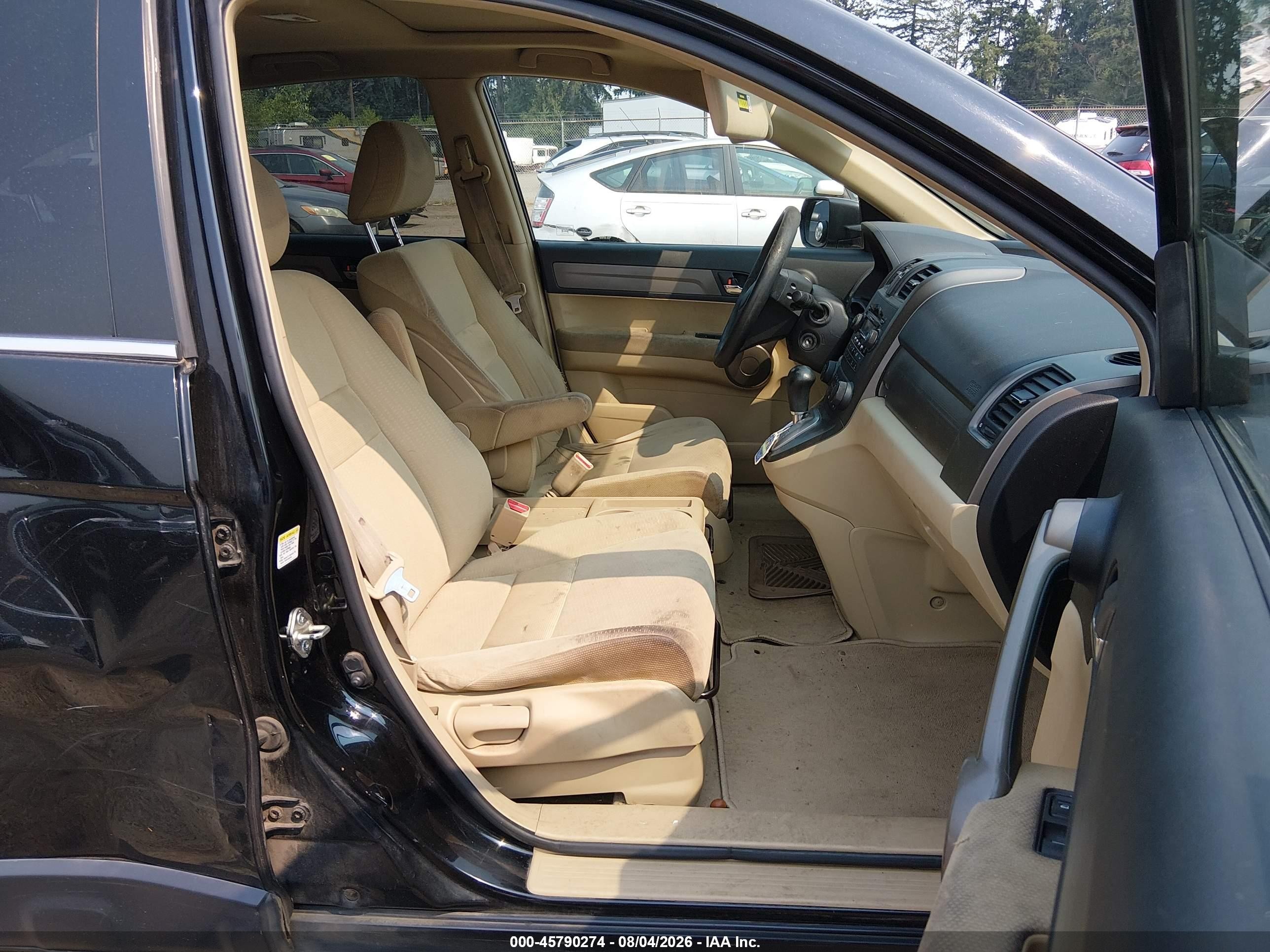 2008 Honda Cr-v Ex Black vin: JHLRE48508C055237
