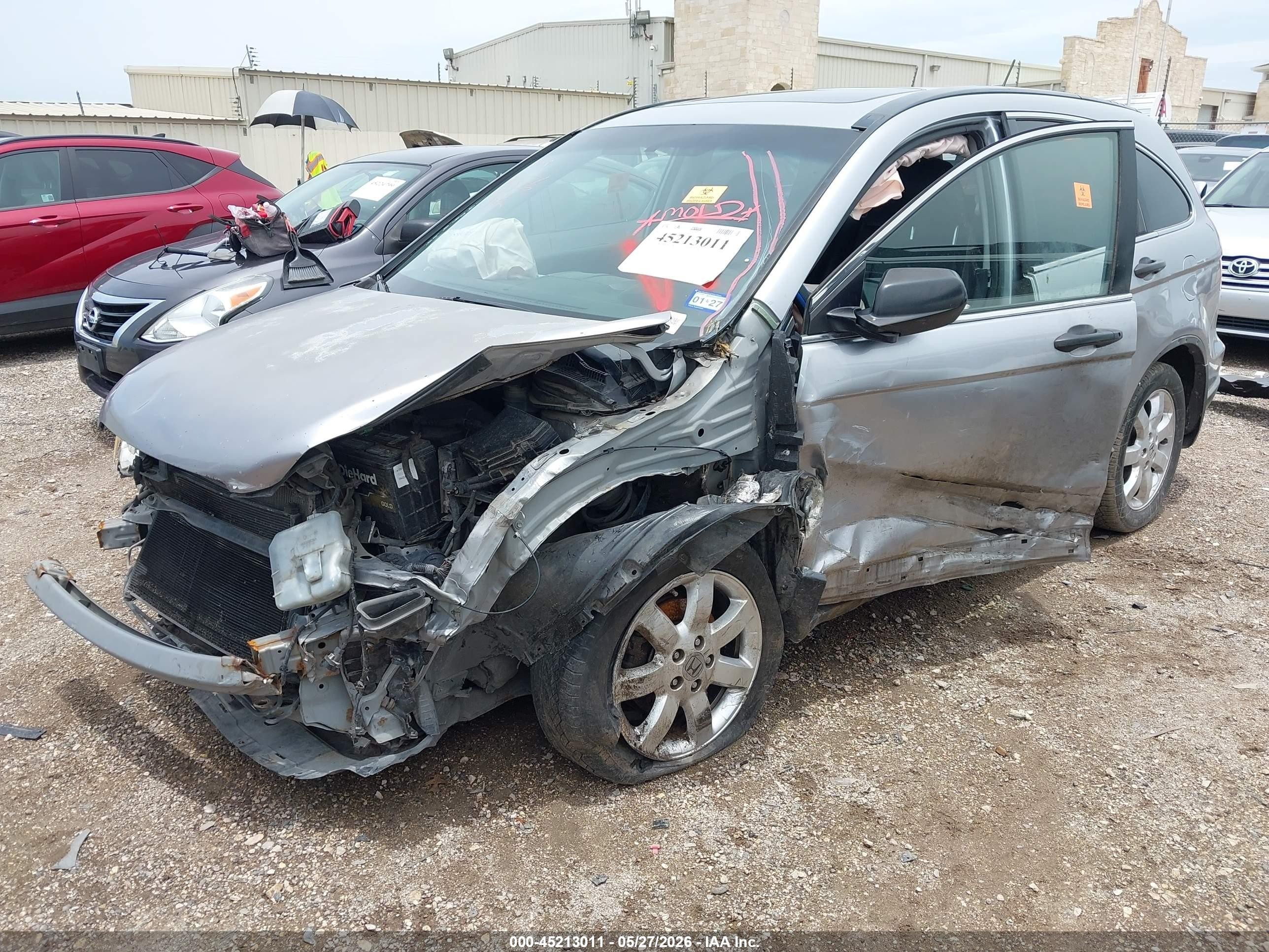 2008 Honda Cr-v Ex Silver vin: JHLRE48508C068876