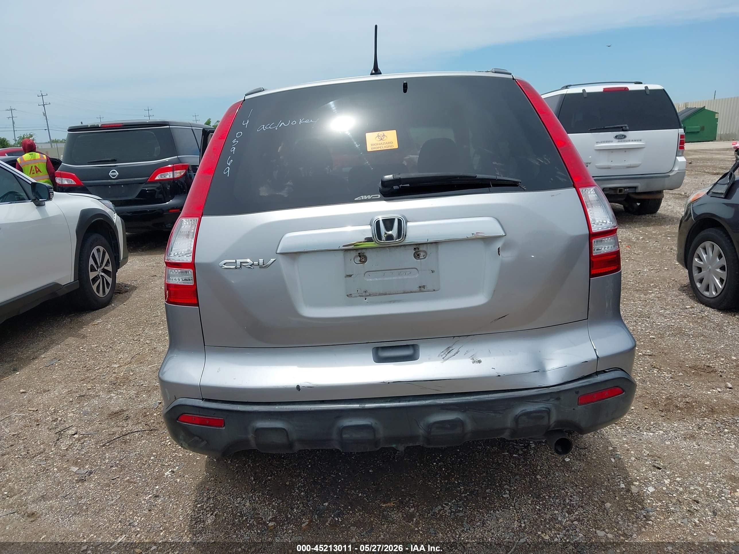 2008 Honda Cr-v Ex Silver vin: JHLRE48508C068876