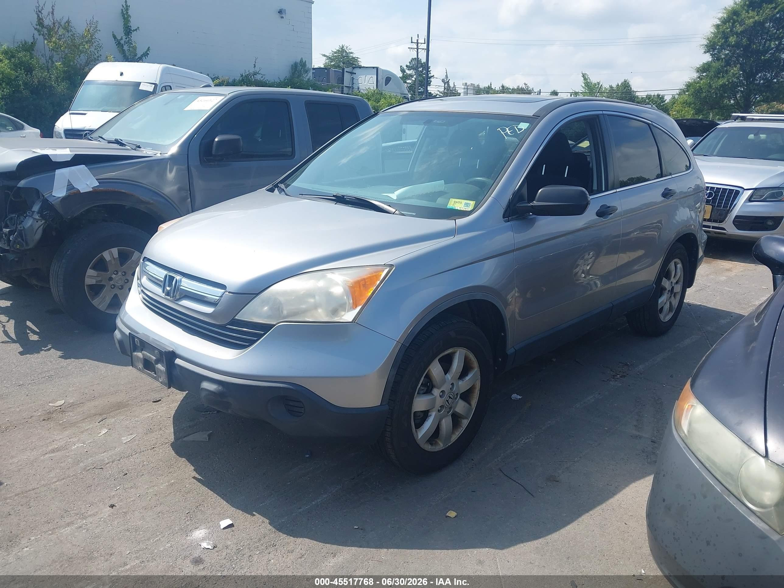 2008 Honda Cr-v Ex Silver vin: JHLRE48508C074175