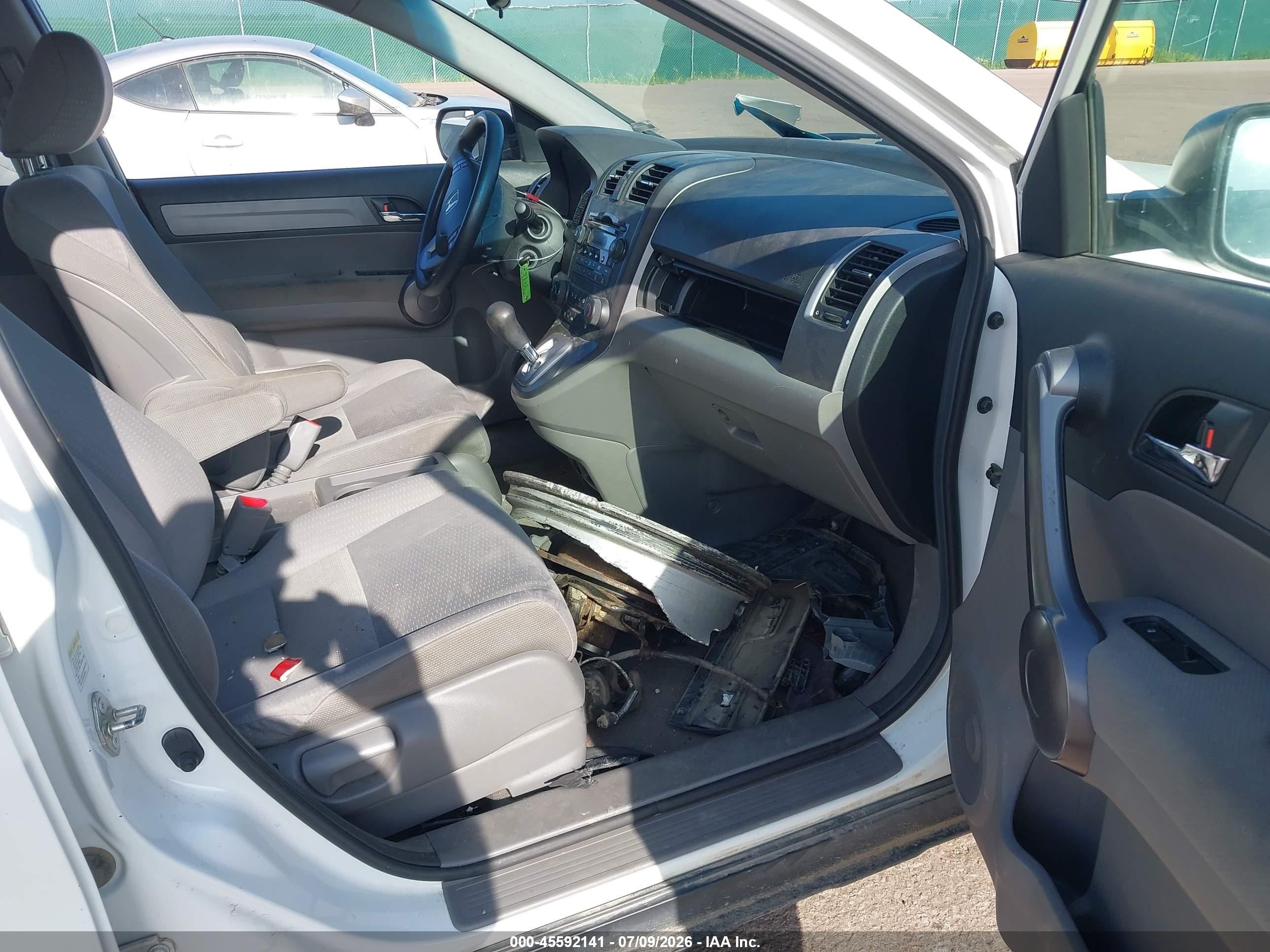 2008 Honda Cr-v Ex White vin: JHLRE48508C077741