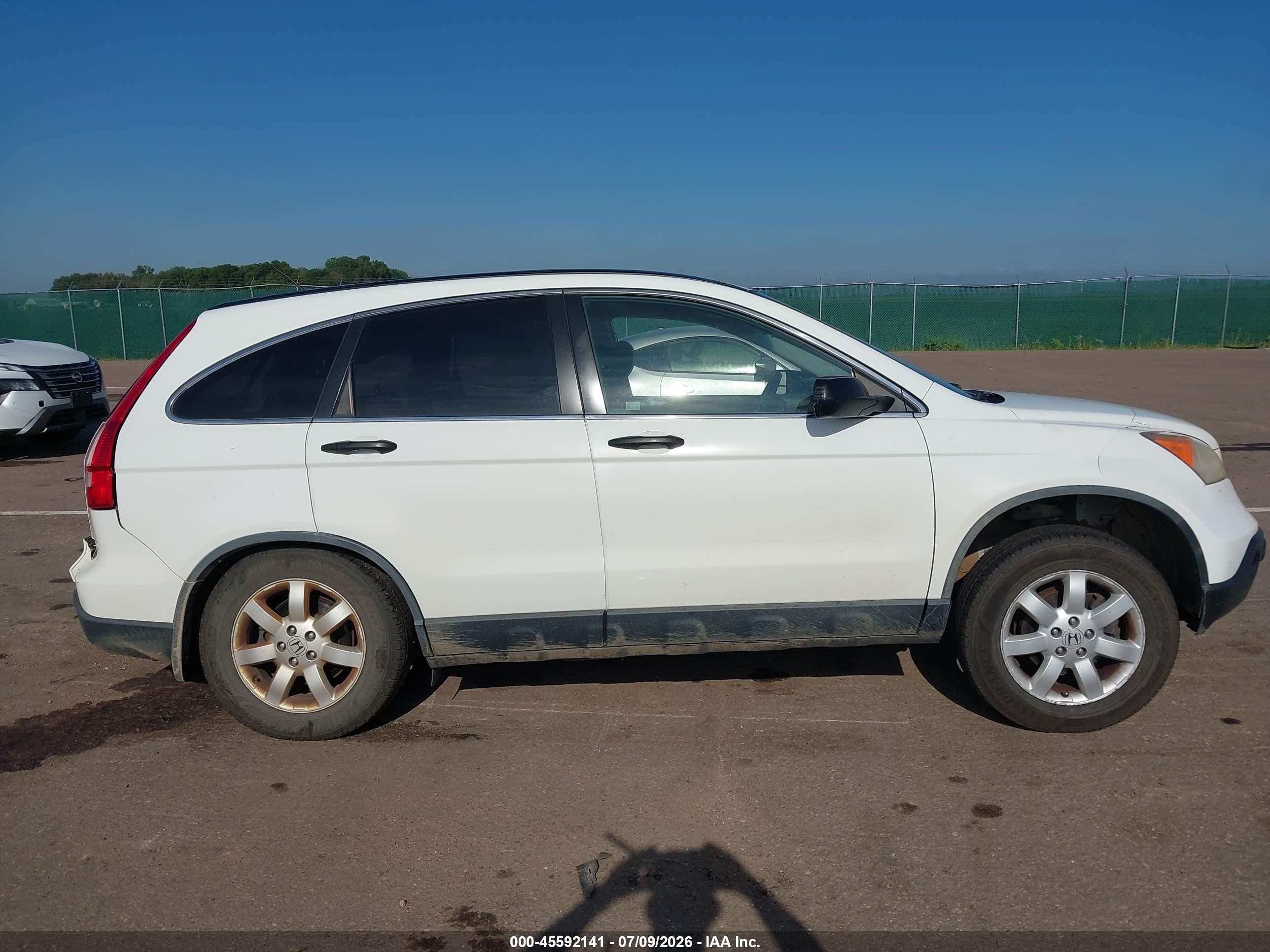 2008 Honda Cr-v Ex White vin: JHLRE48508C077741