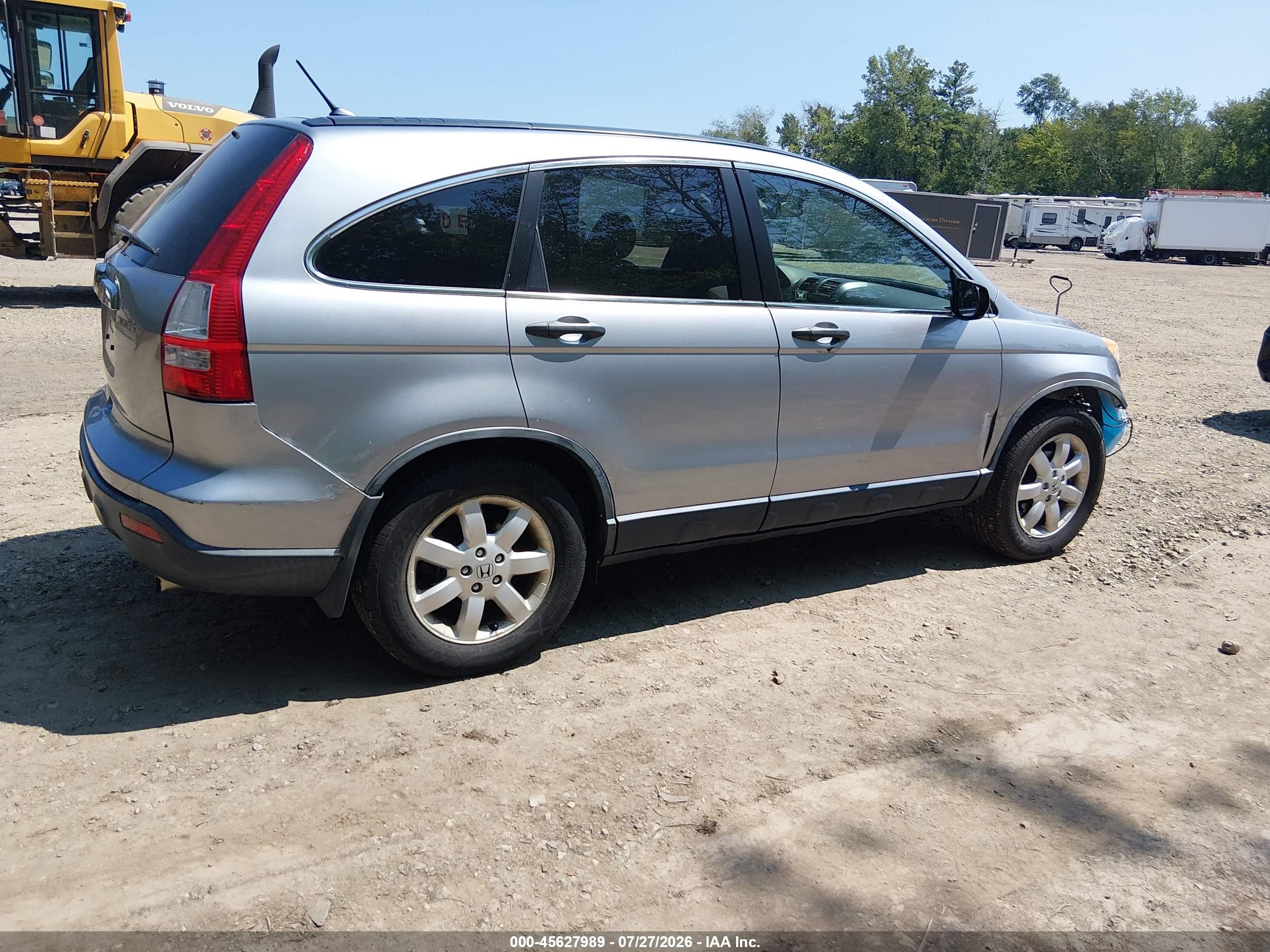 2008 Honda Cr-v Ex Silver vin: JHLRE48508C079263