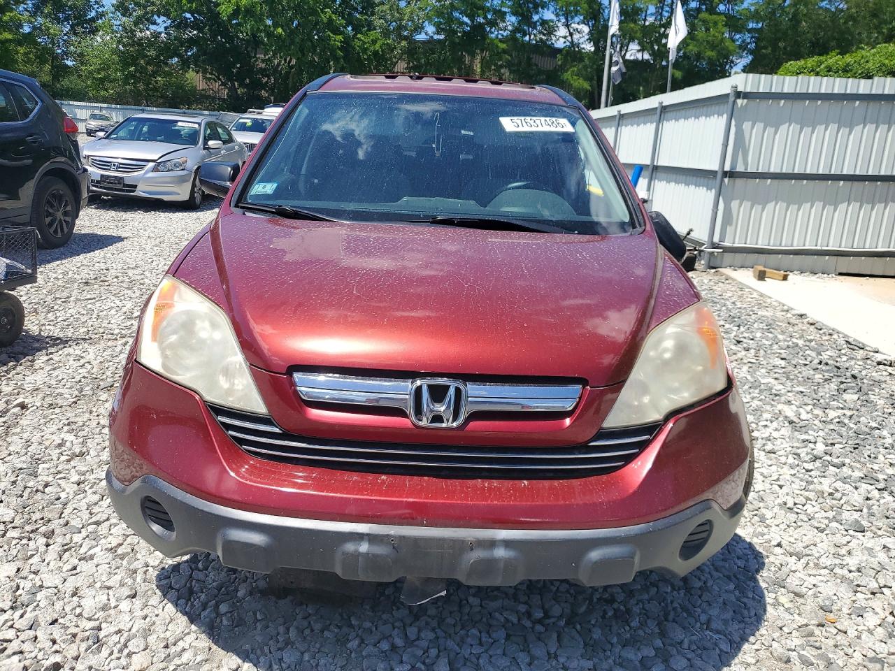 2007 Honda Cr-v Ex Red vin: JHLRE48517C025467