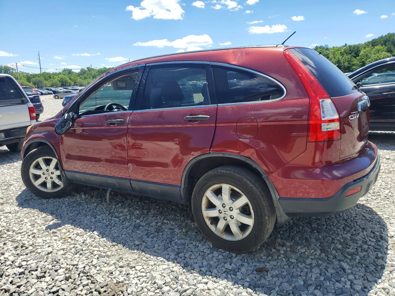 2007 Honda Cr-v Ex Red vin: JHLRE48517C025467