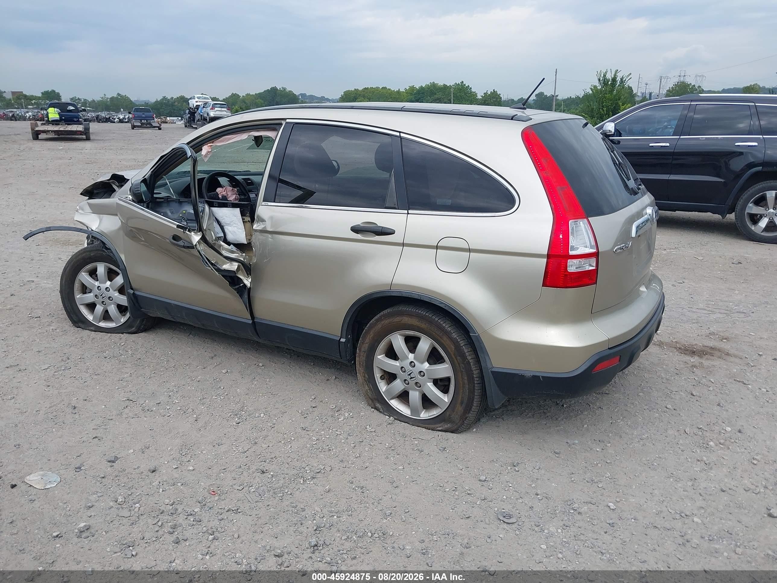 2007 Honda Cr-v Ex Beige vin: JHLRE48517C048361