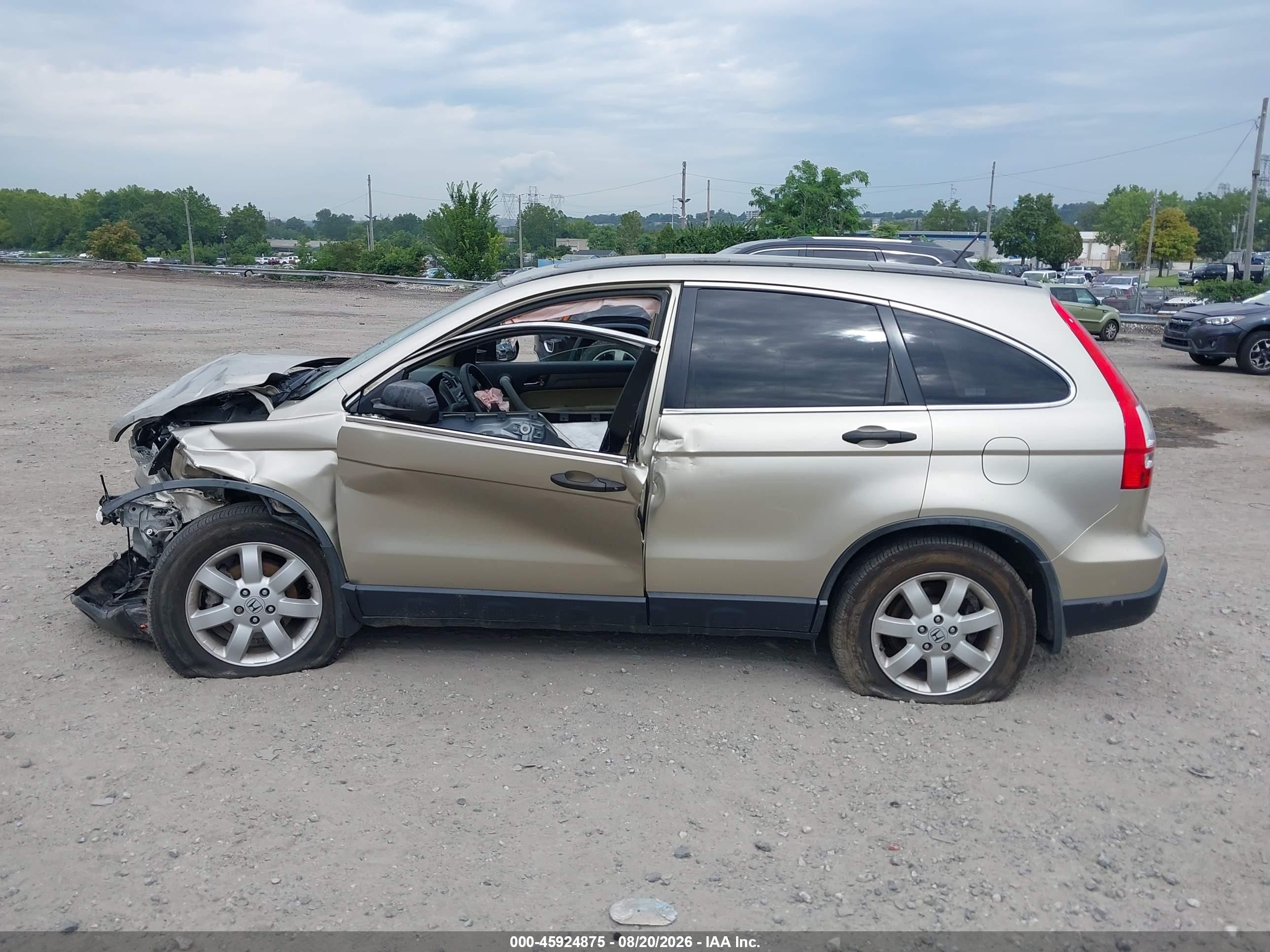 2007 Honda Cr-v Ex Beige vin: JHLRE48517C048361