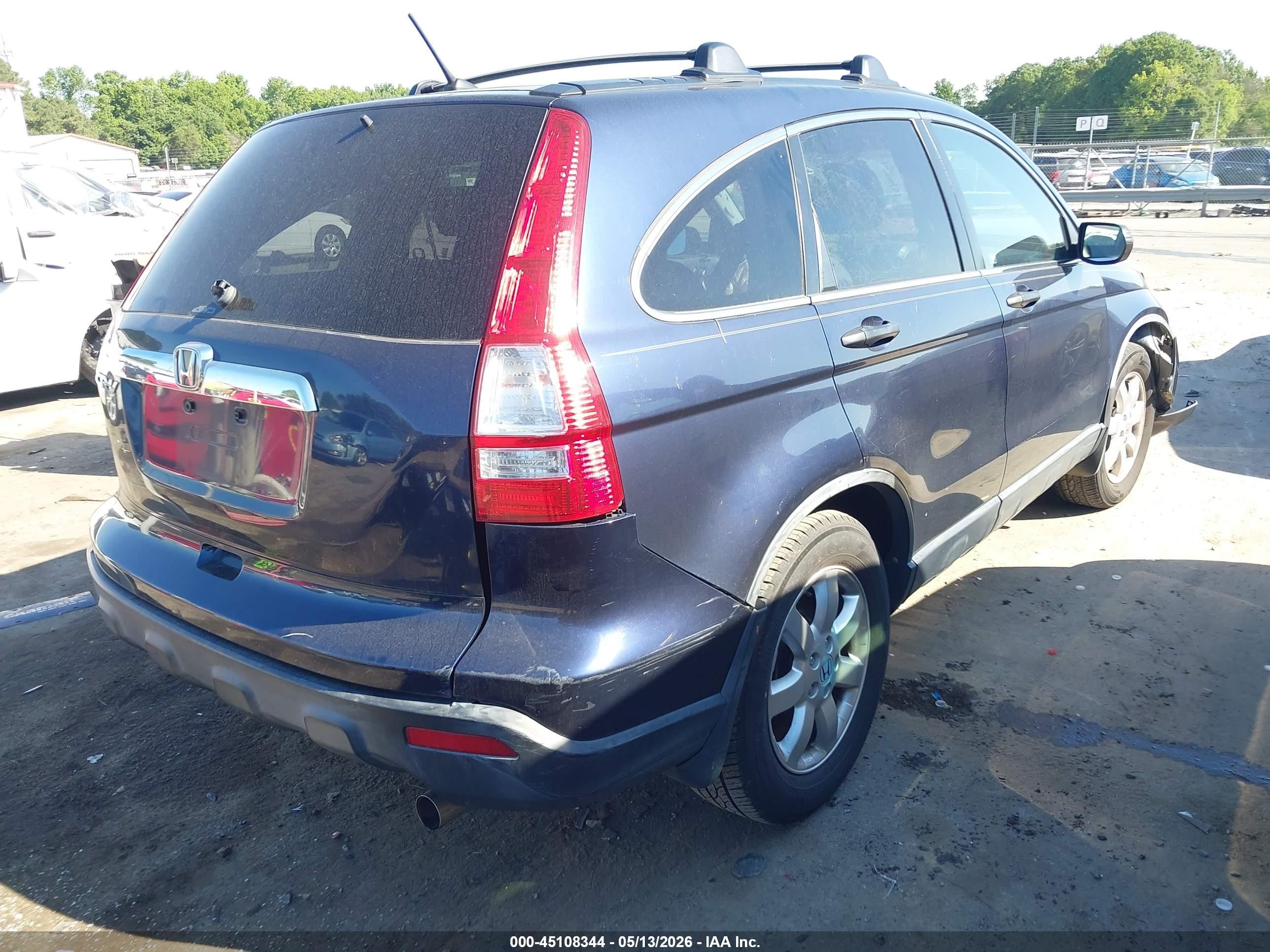 2007 Honda Cr-v Ex Blue vin: JHLRE48517C051101