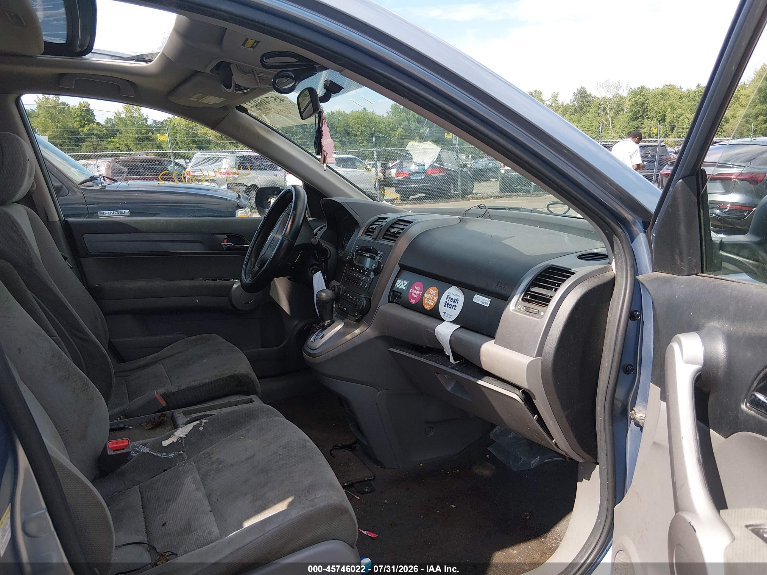 2007 Honda Cr-v Ex Light Blue vin: JHLRE48517C068268