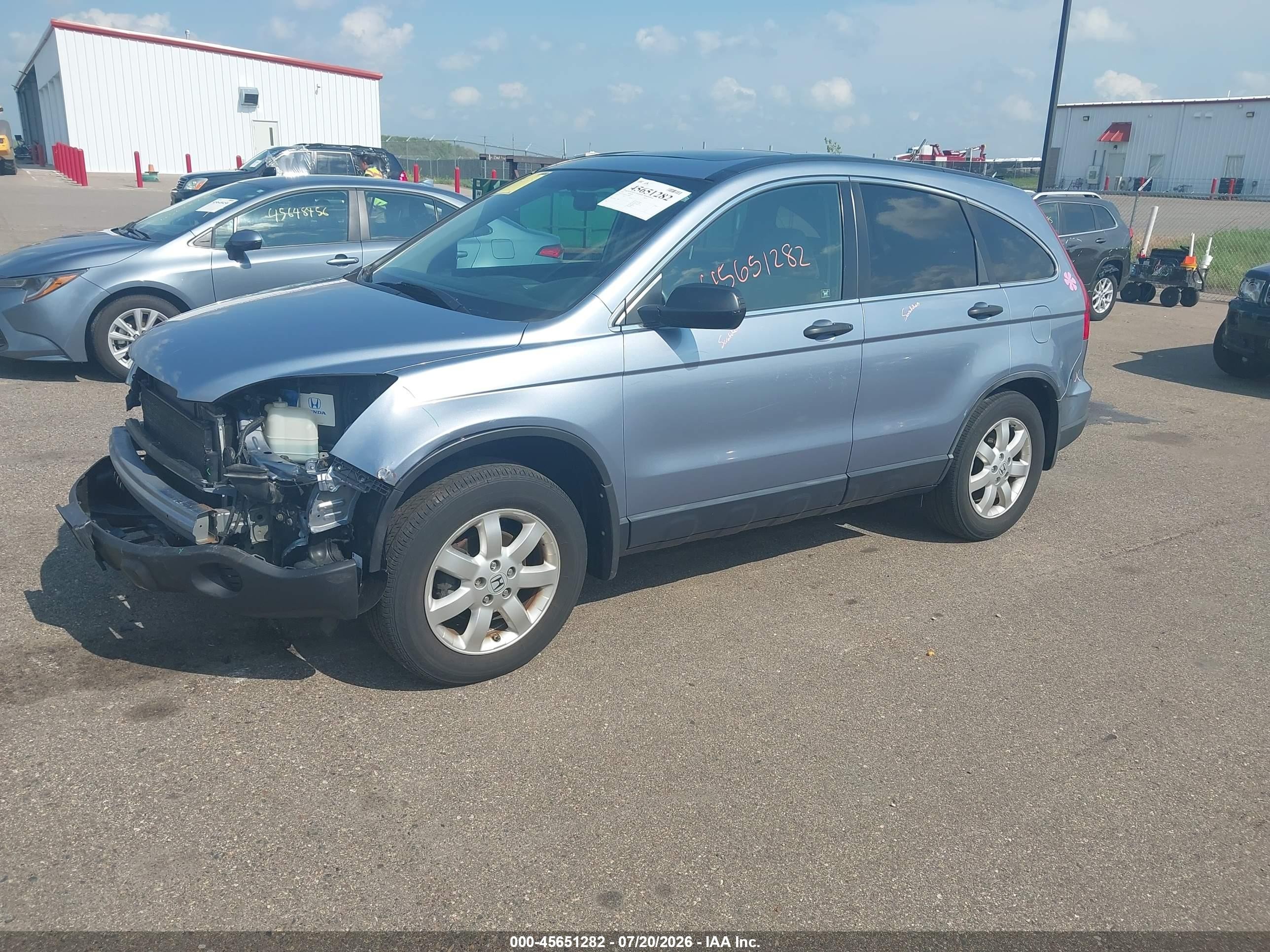 2007 Honda Cr-v Ex Синий vin: JHLRE48517C069873