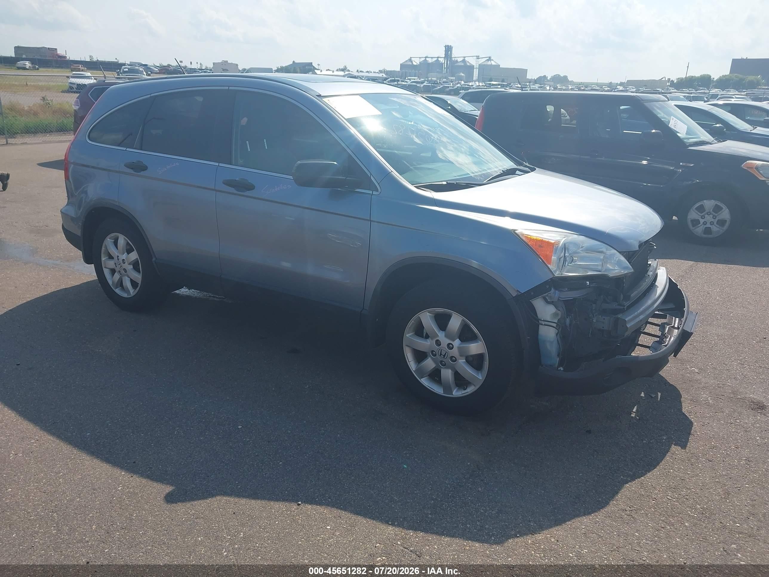 2007 Honda Cr-v Ex Синий vin: JHLRE48517C069873