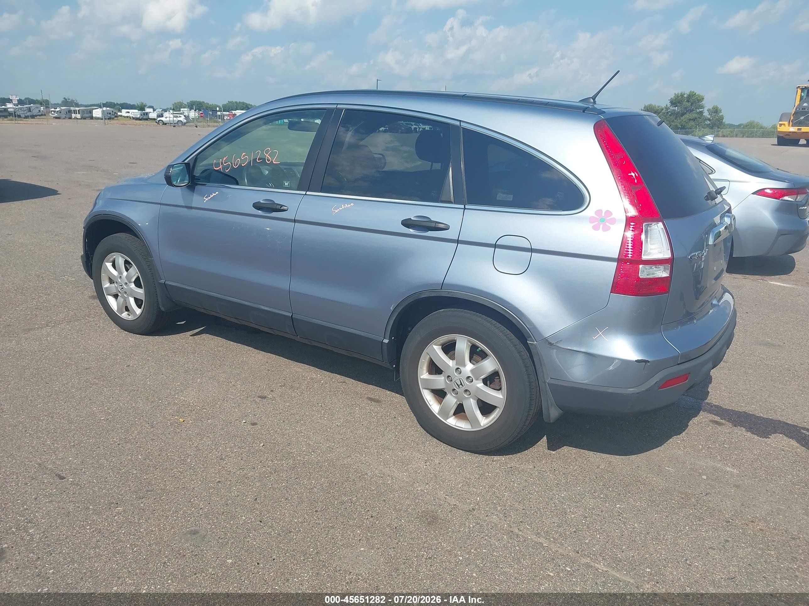 2007 Honda Cr-v Ex Синий vin: JHLRE48517C069873