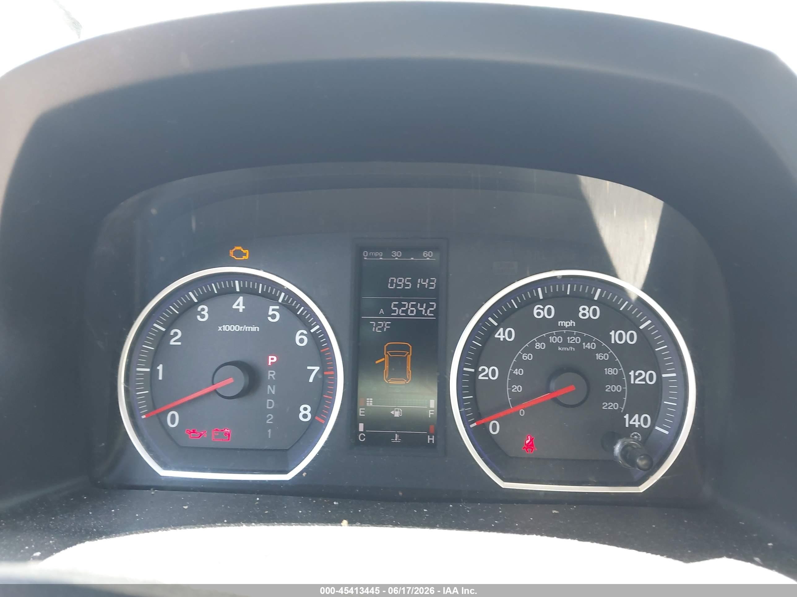 2007 Honda Cr-v Ex Blue vin: JHLRE48517C079075