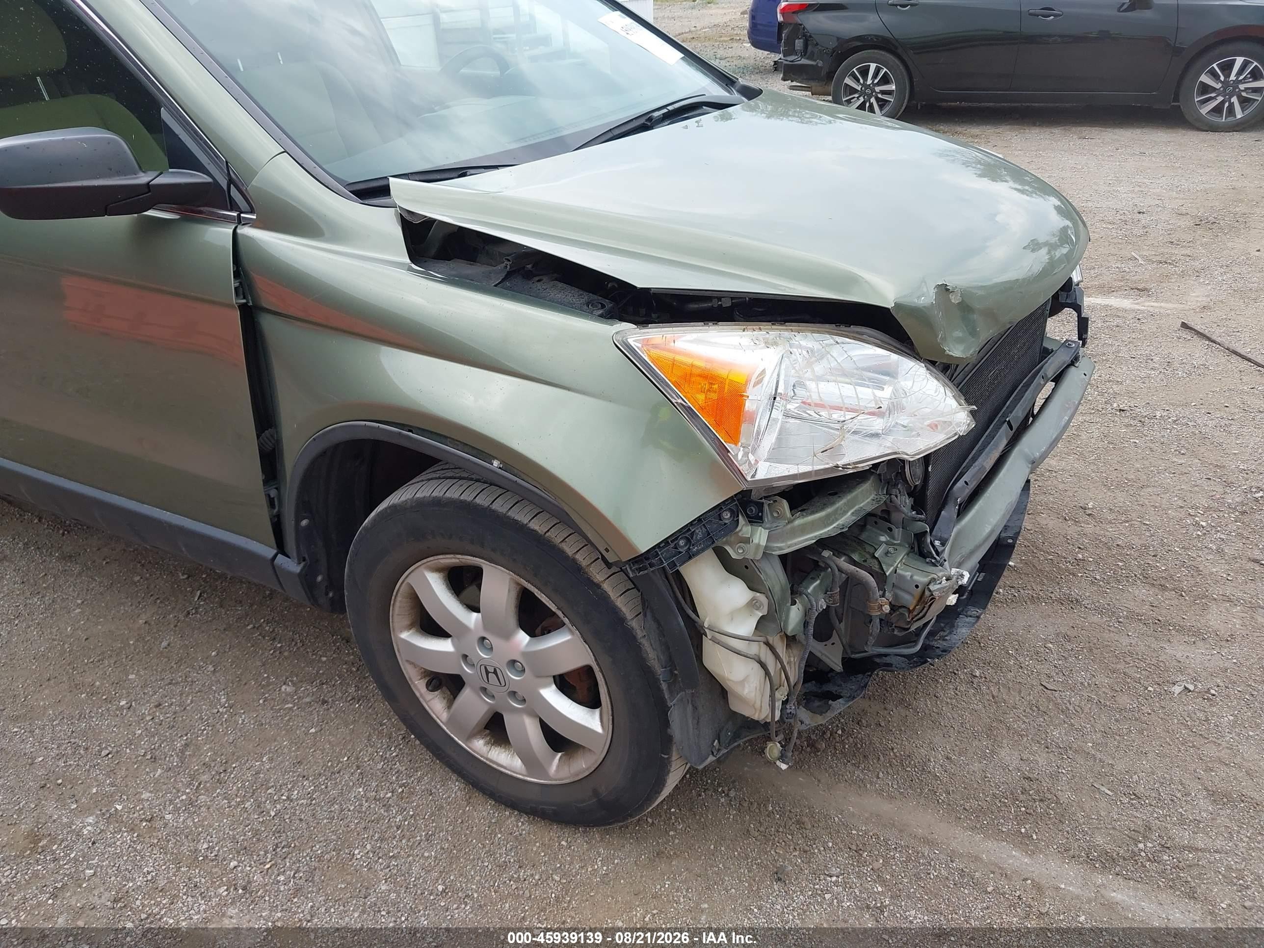 2007 Honda Cr-v Ex Green vin: JHLRE48517C089721