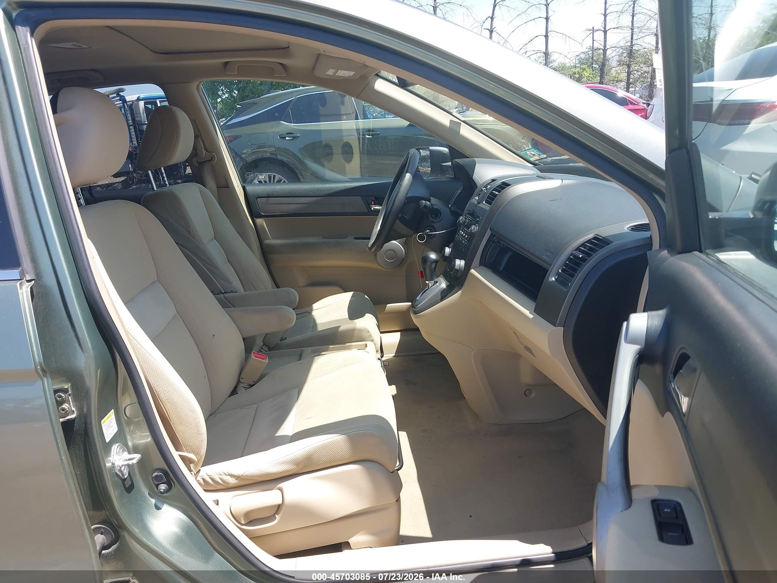 2007 Honda Cr-v Ex Green vin: JHLRE48517C095101