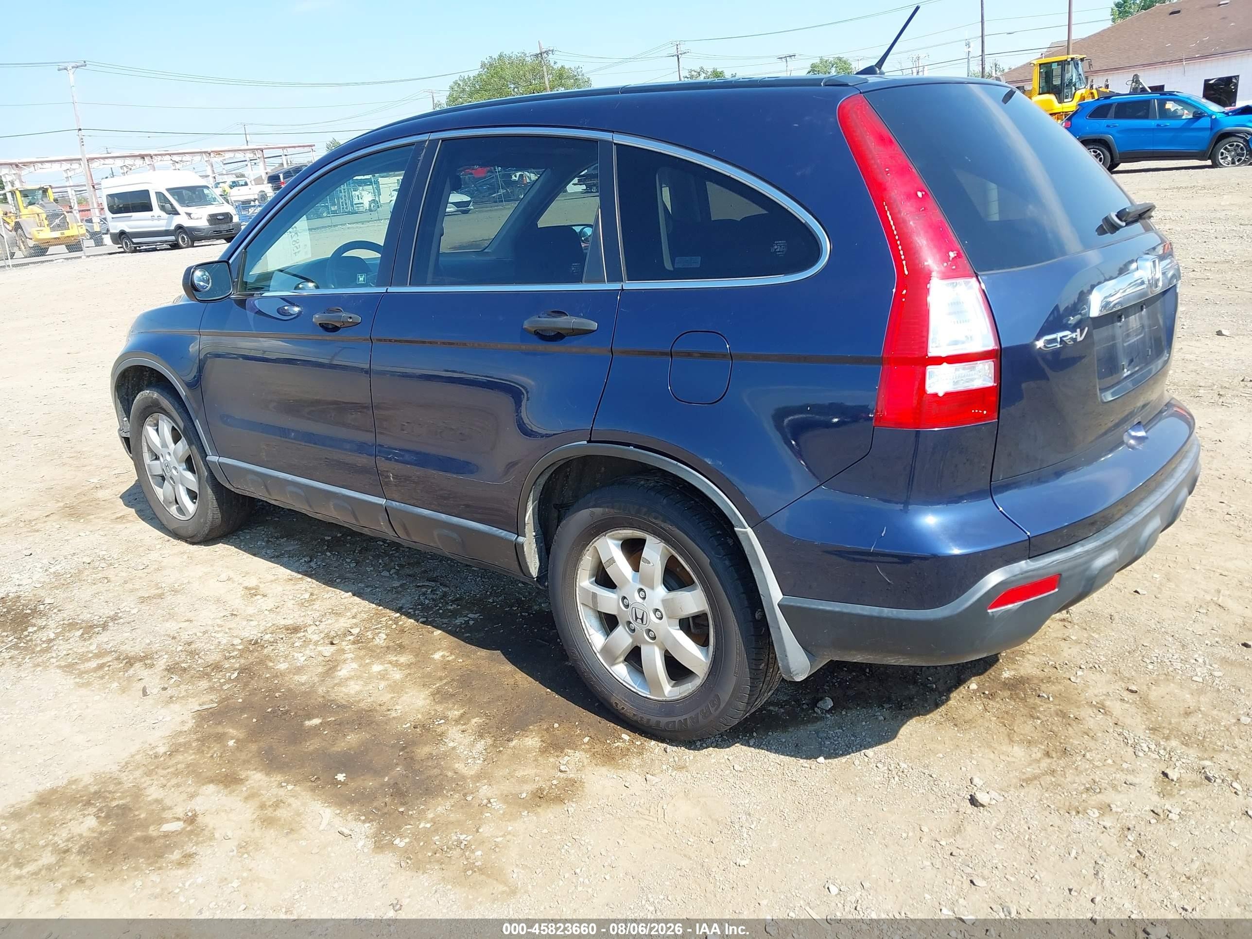 2007 Honda Cr-v Ex Синий vin: JHLRE48517C100152