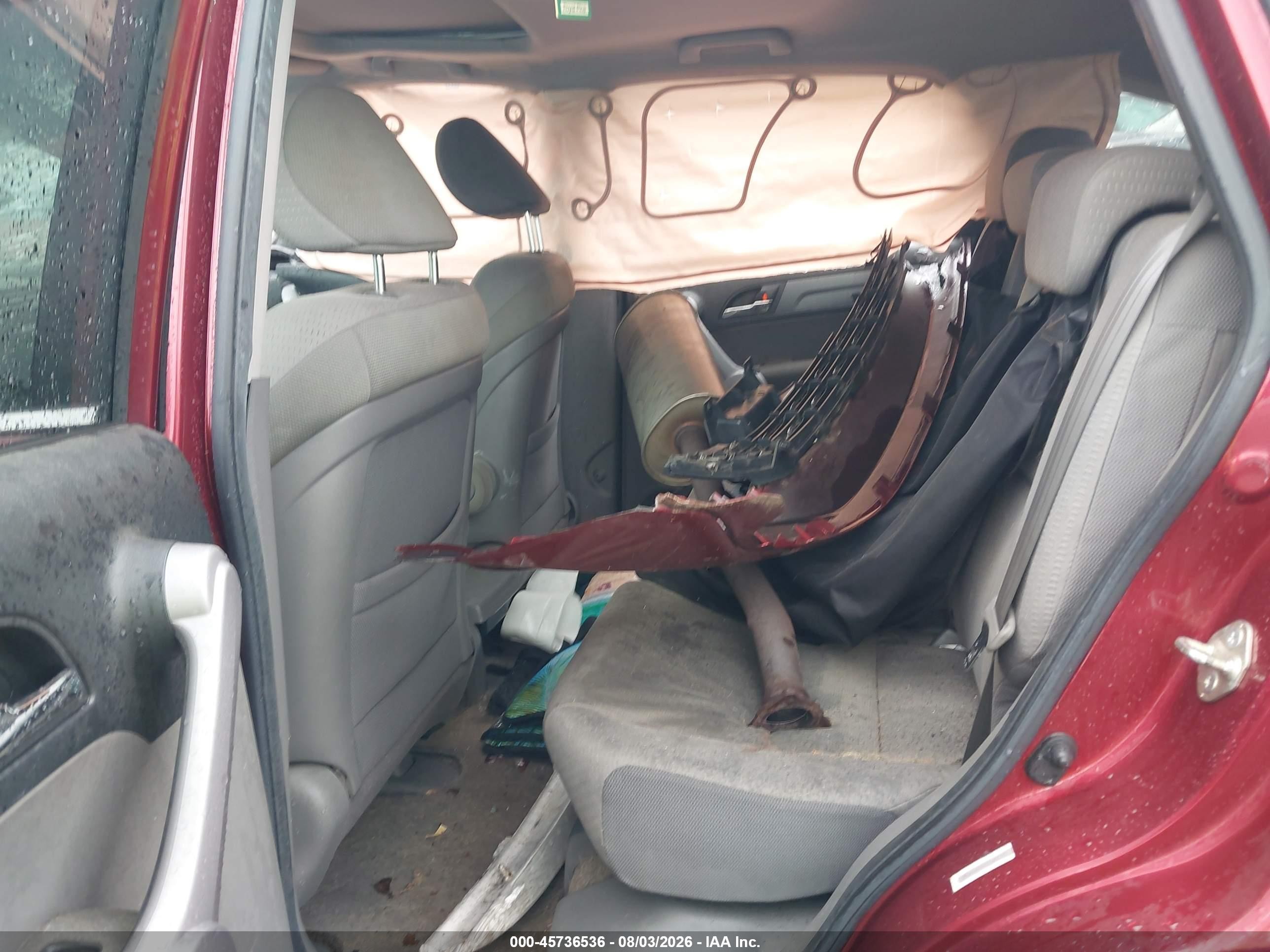 2007 Honda Cr-v Ex Red vin: JHLRE48517C107277