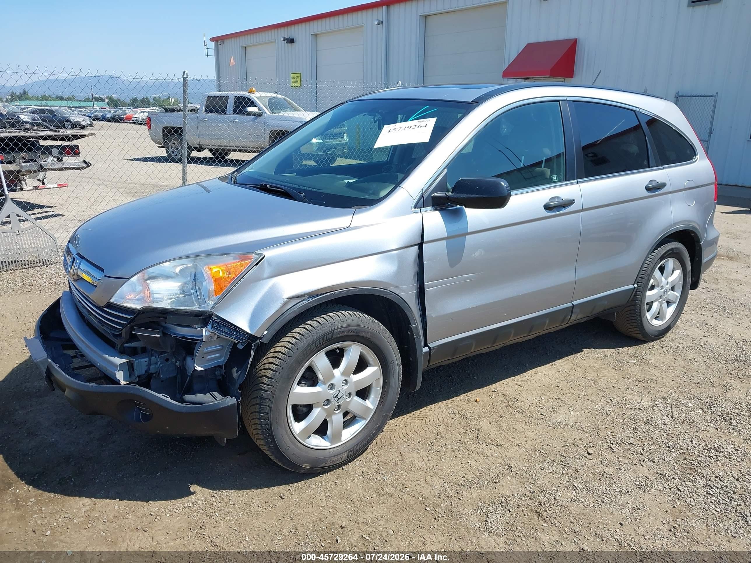 2008 Honda Cr-v Ex Silver vin: JHLRE48518C002210
