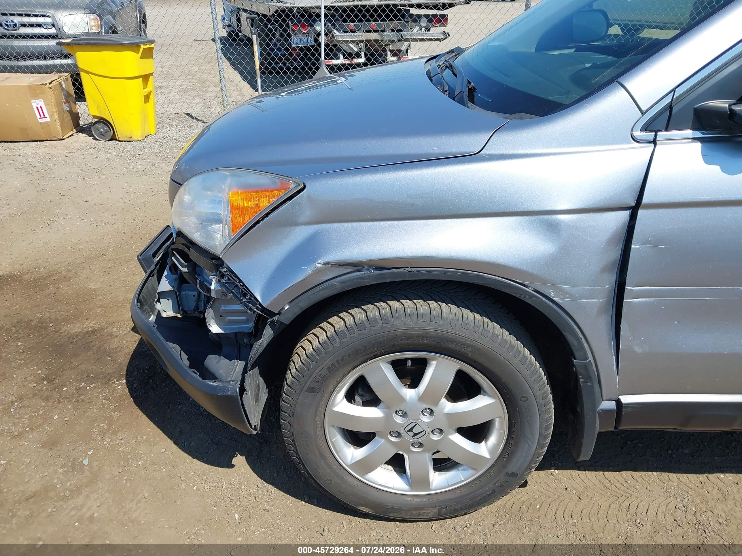2008 Honda Cr-v Ex Silver vin: JHLRE48518C002210